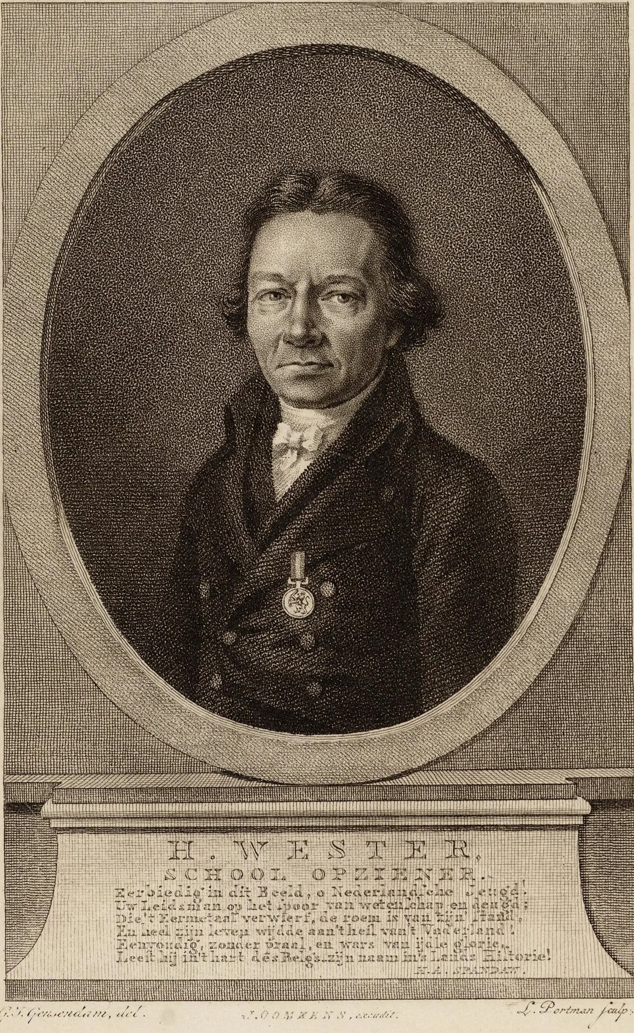 Porträt von Hendrik Wester (1752–1821) – Gedenkseite