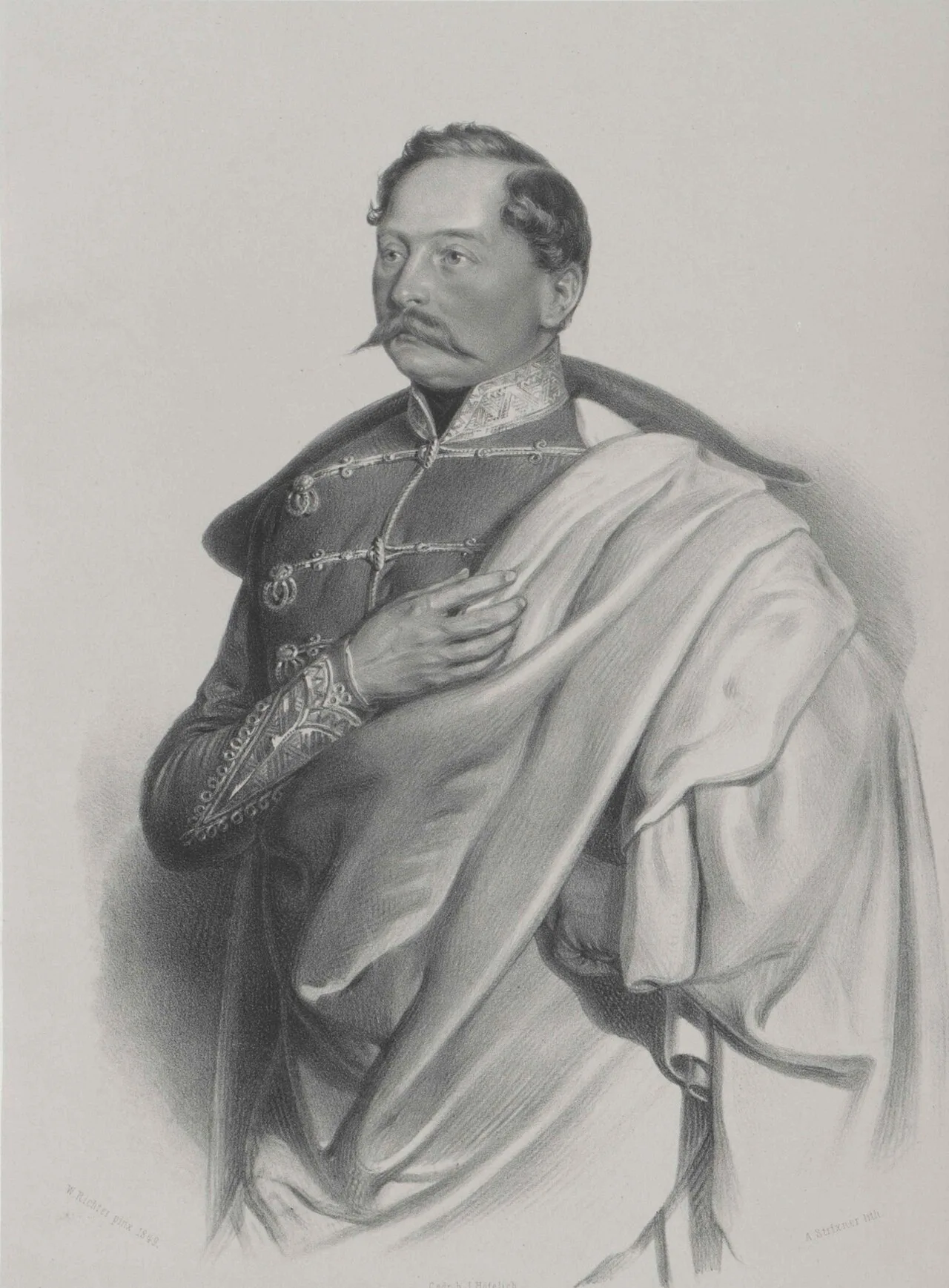 Porträt von Leopold Kolowrat-Krakowsky (1804–1863) – Gedenkseite
