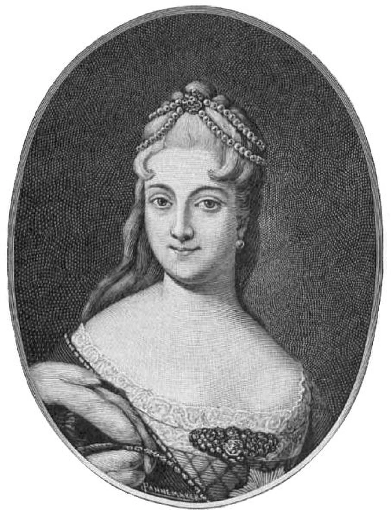 Porträt von Jekaterina Alexejewna Dolgorukowa (1712–1747) – Gedenkseite