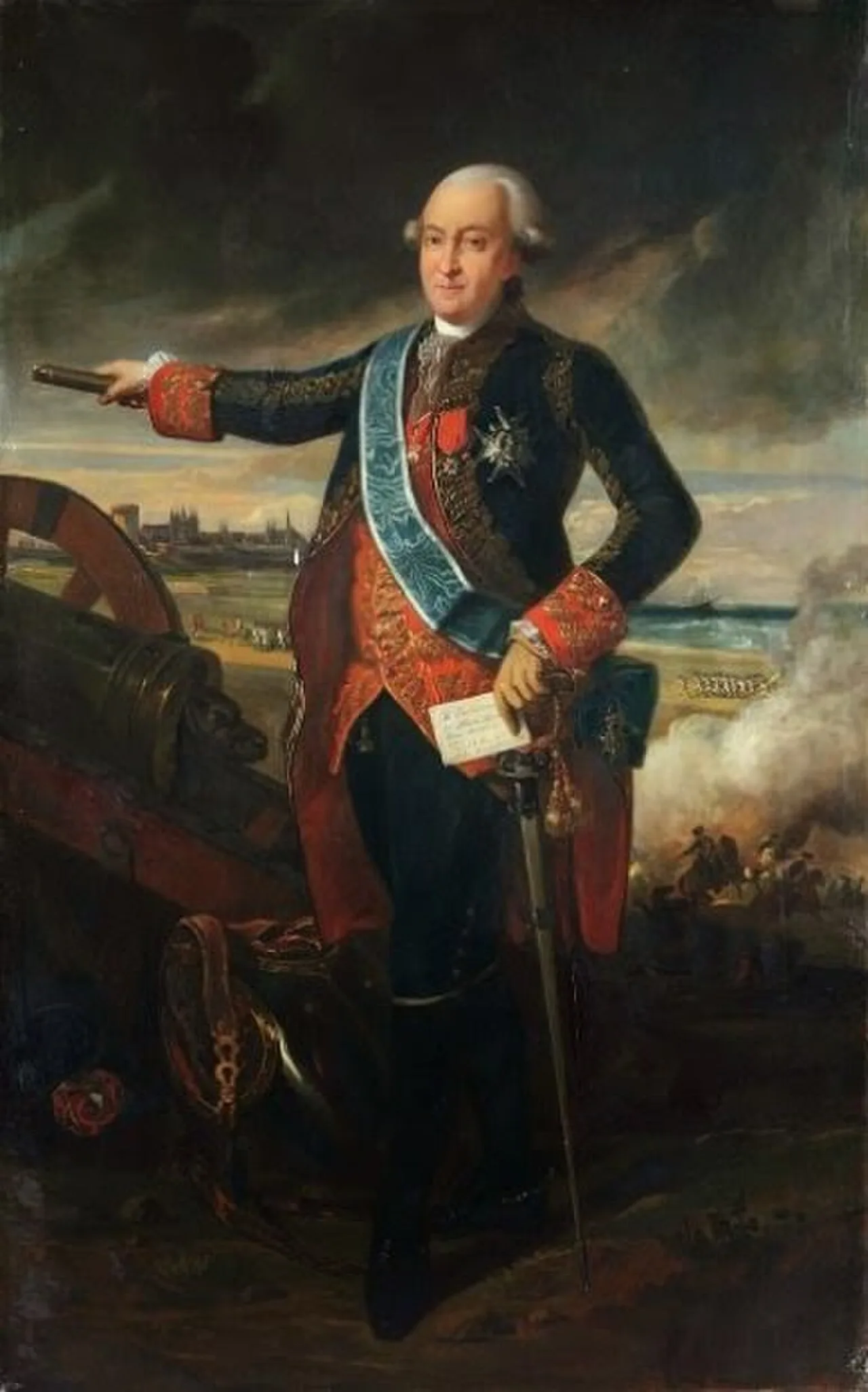 Porträt von Louis Berton des Balbes de Crillon (1717–1796) – Gedenkseite