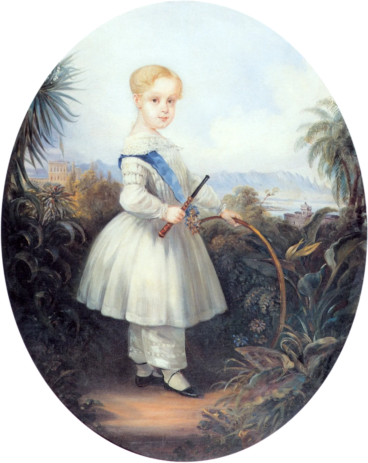 Porträt von Afonso, Prince Imperial of Brazil (1845–1847) – Gedenkseite
