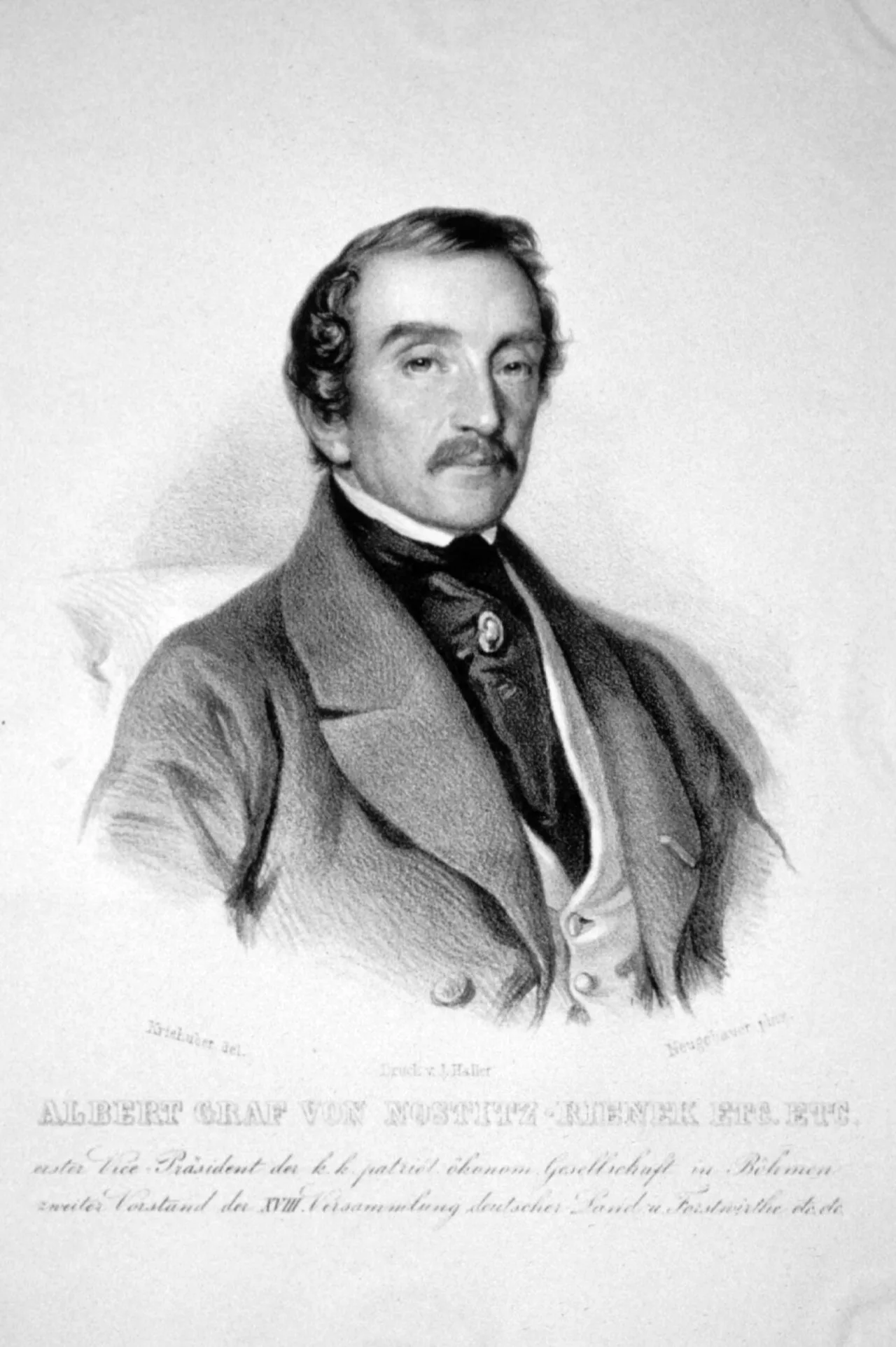 Portrait of Albert von Nostitz-Rieneck (1807–1871) – memorial page
