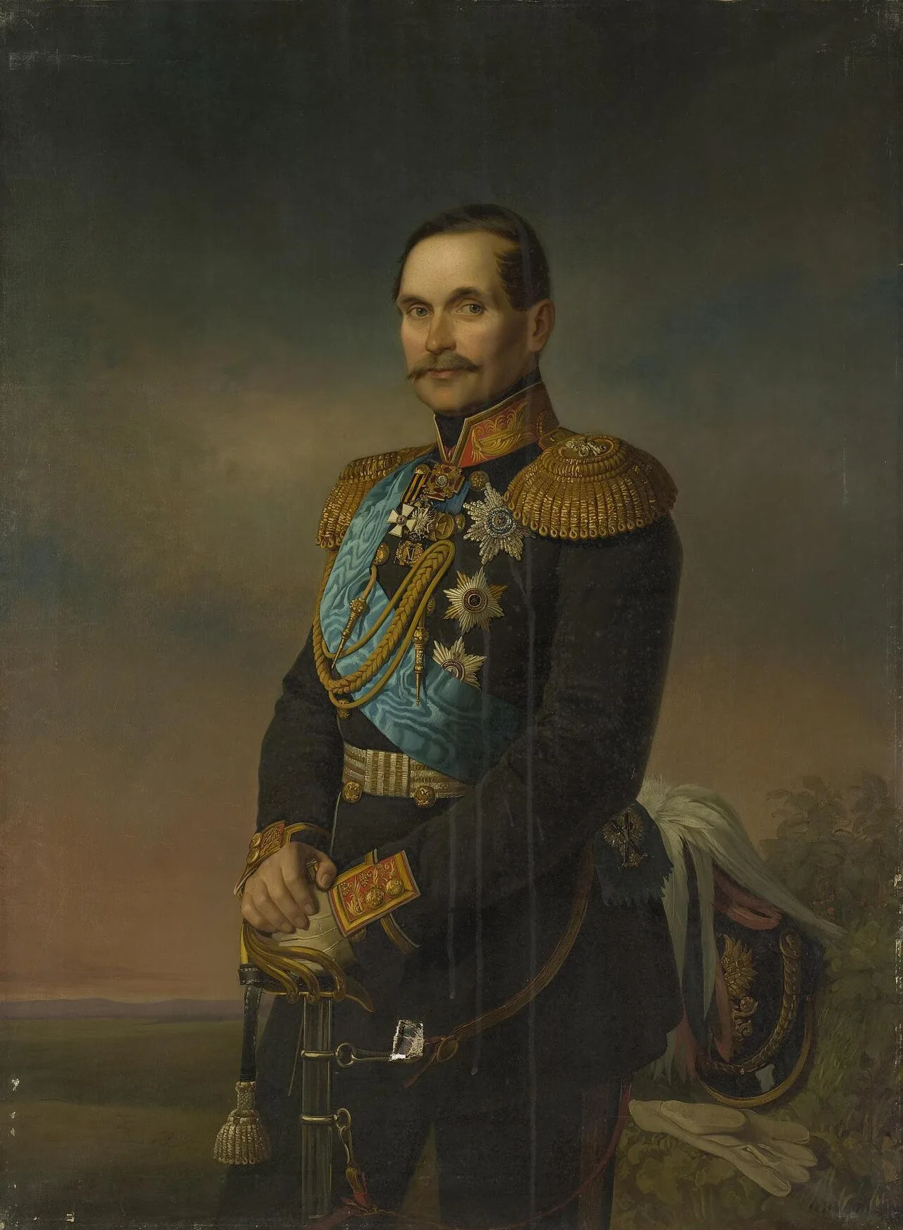 Porträt von Wassili Andrejewitsch Dolgorukow (1804–1868) – Gedenkseite