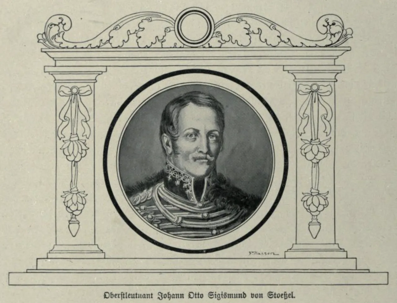 Porträt von Otto von Stössel (1775–1840) – Gedenkseite
