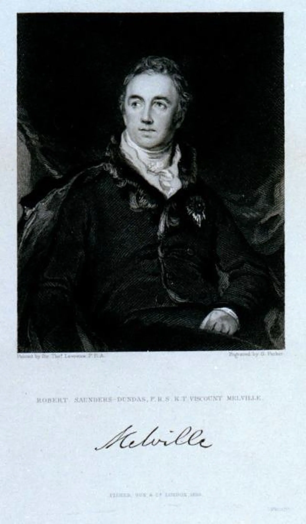 Porträt von Robert Dundas, 2. Viscount Melville (1771–1851) – Gedenkseite