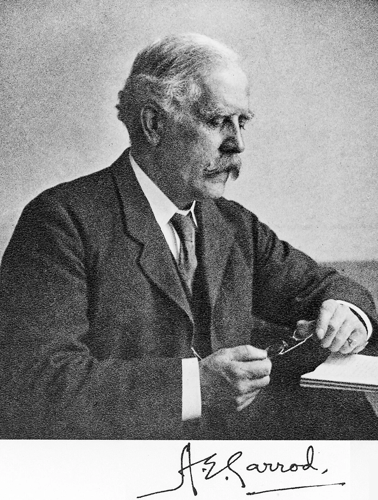 Porträt von Archibald Garrod (1857–1936) – Gedenkseite