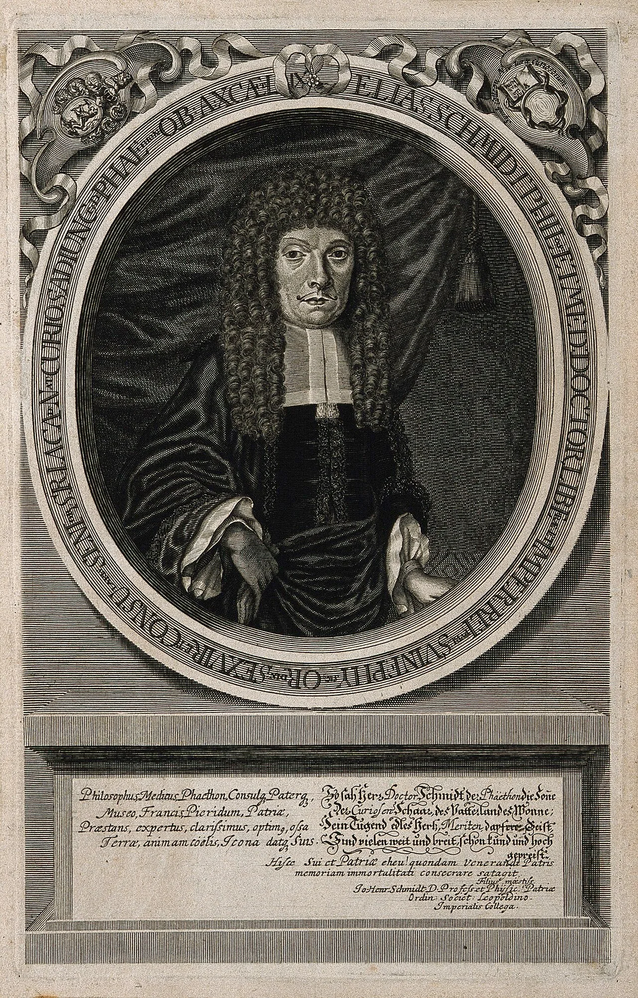 Porträt von Elias Schmidt (1630–1690) – Gedenkseite