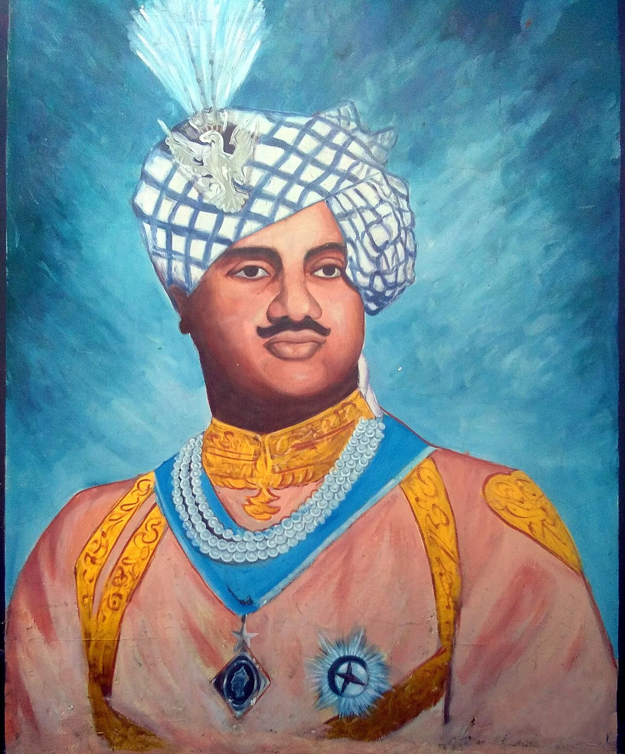 Portrait of Krishna Kumarasingh Bhavasingh (1912–1965) – memorial page