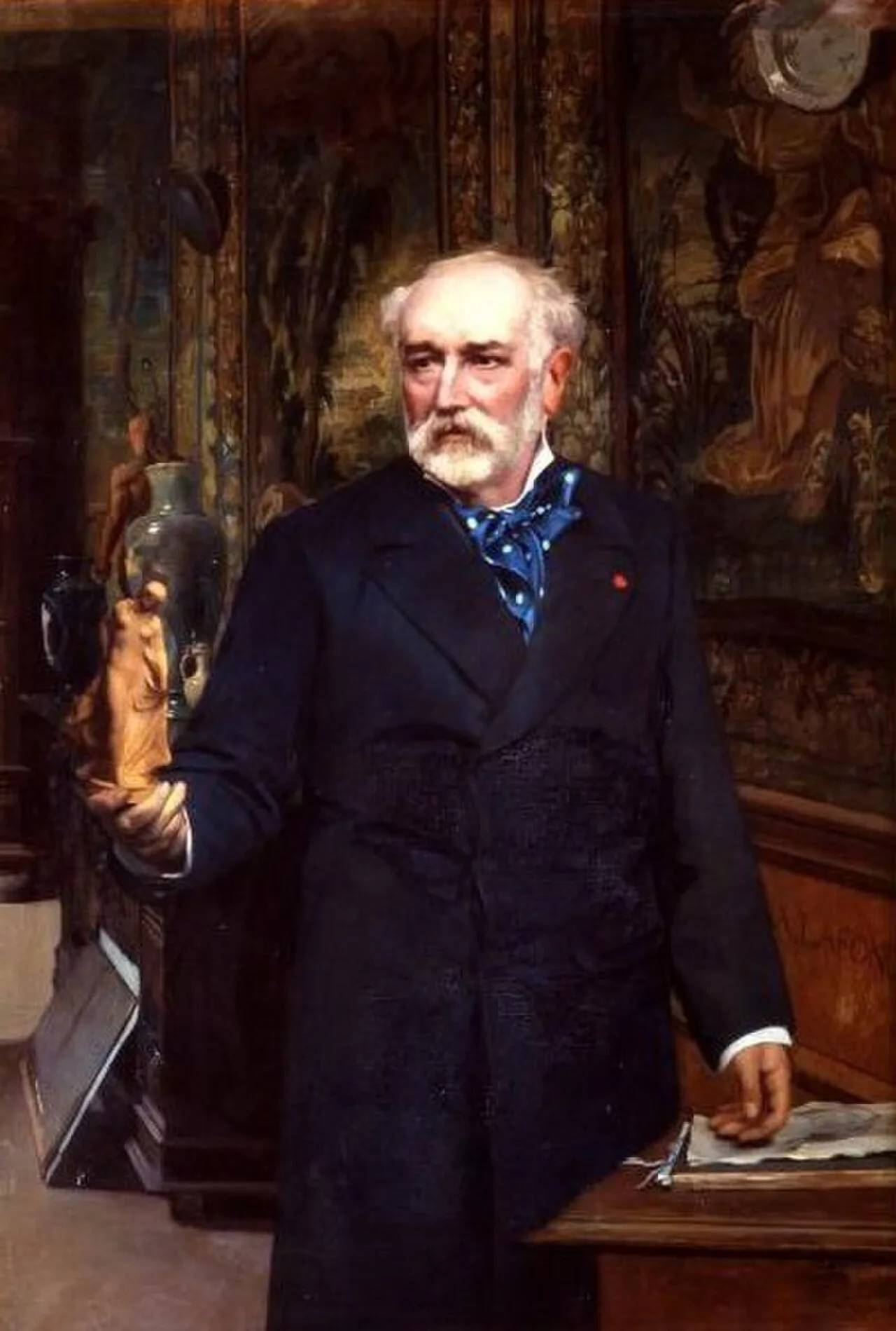 Porträt von Adrien Dubouché (1818–1881) – Gedenkseite