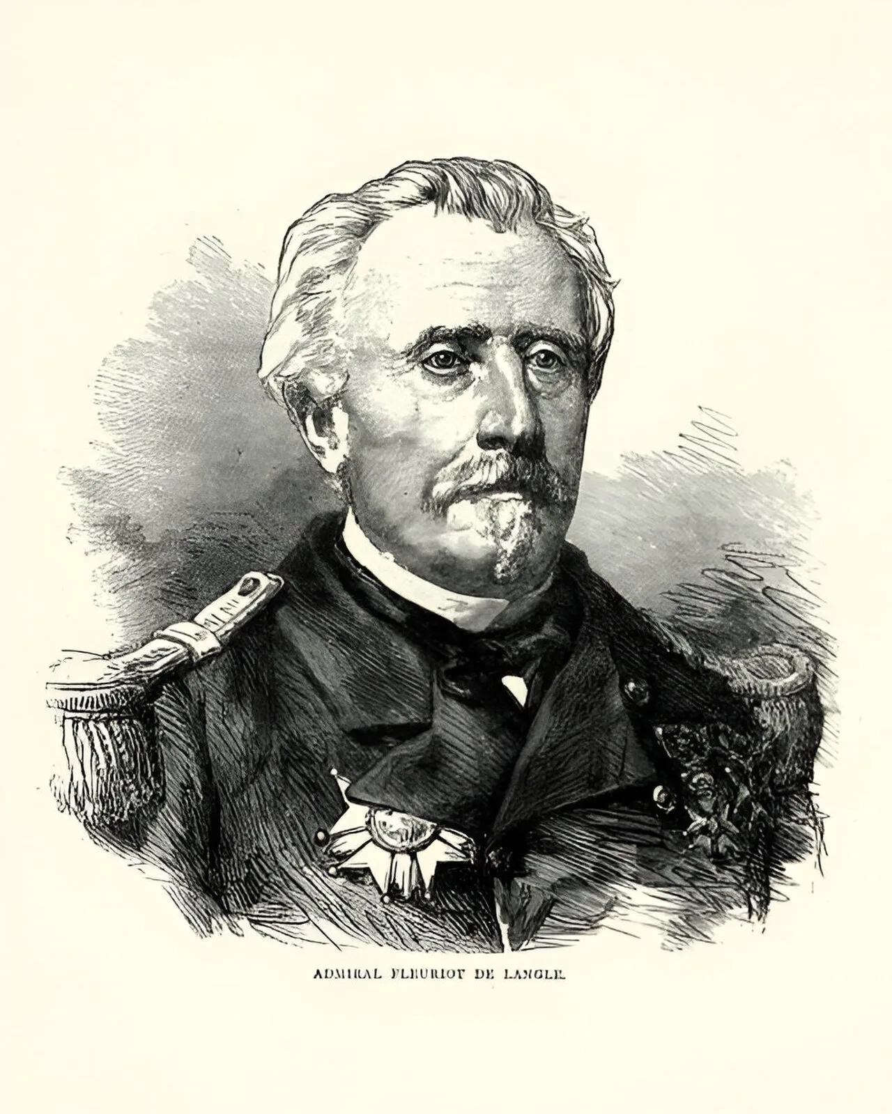 Porträt von Alphonse Fleuriot de Langle (1809–1881) – Gedenkseite