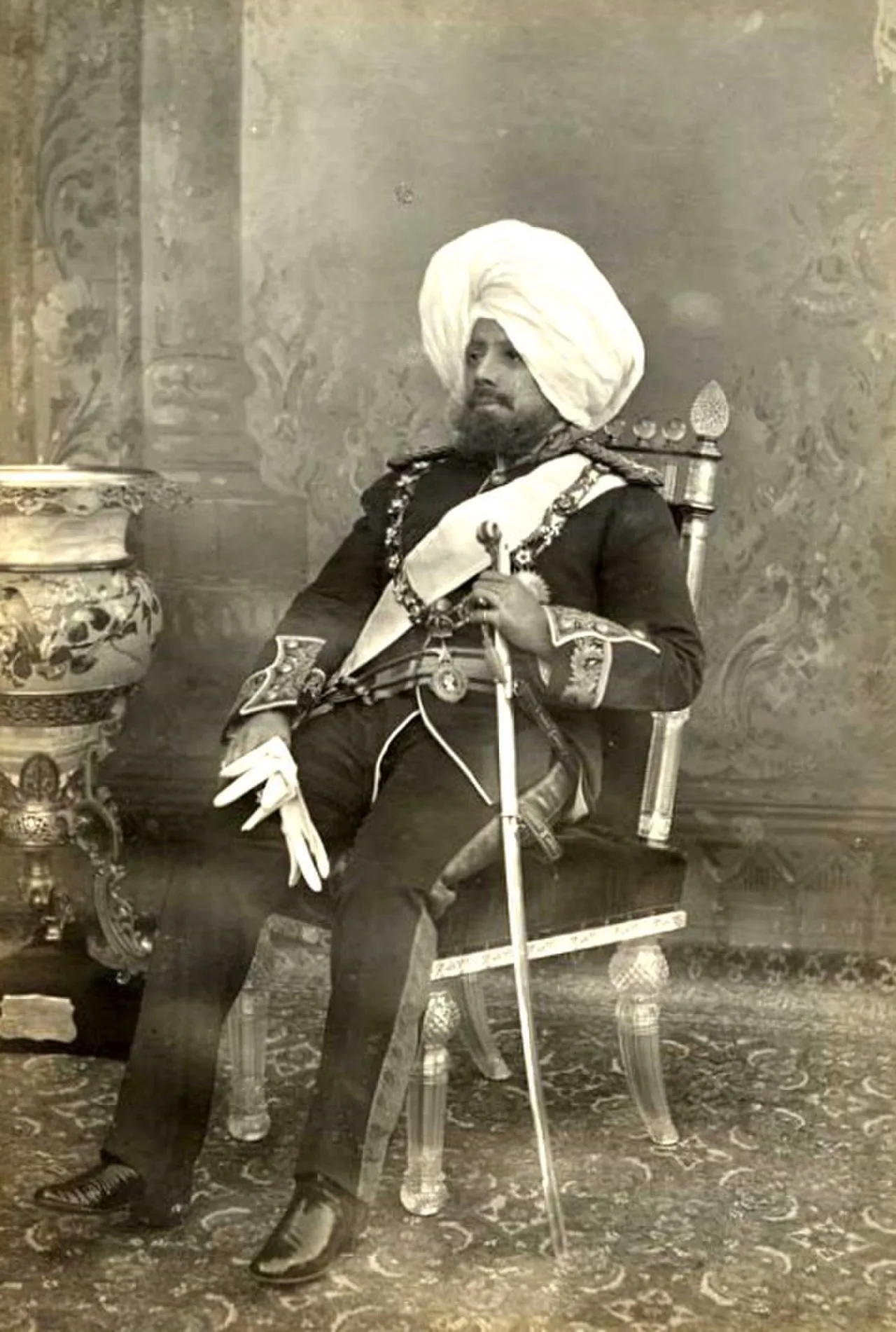 Porträt von Pratap Singh I (1848–1925) – Gedenkseite