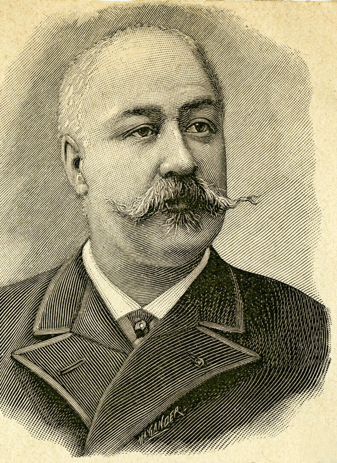 Porträt von Antoine Héron de Villefosse (1845–1919) – Gedenkseite