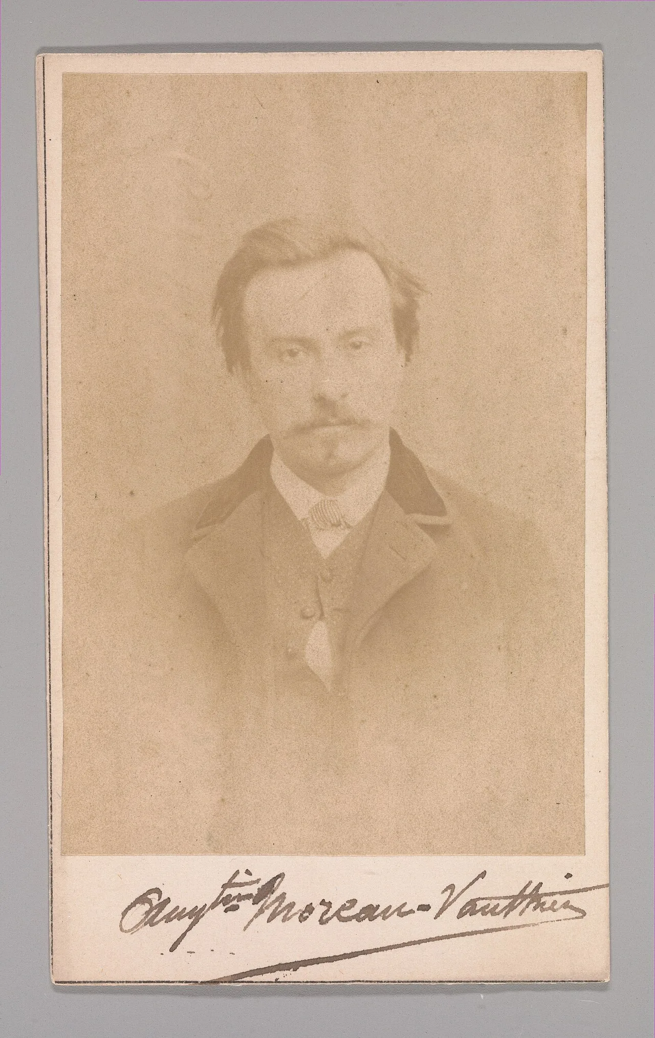 Porträt von Augustin Moreau-Vauthier (1831–1893) – Gedenkseite