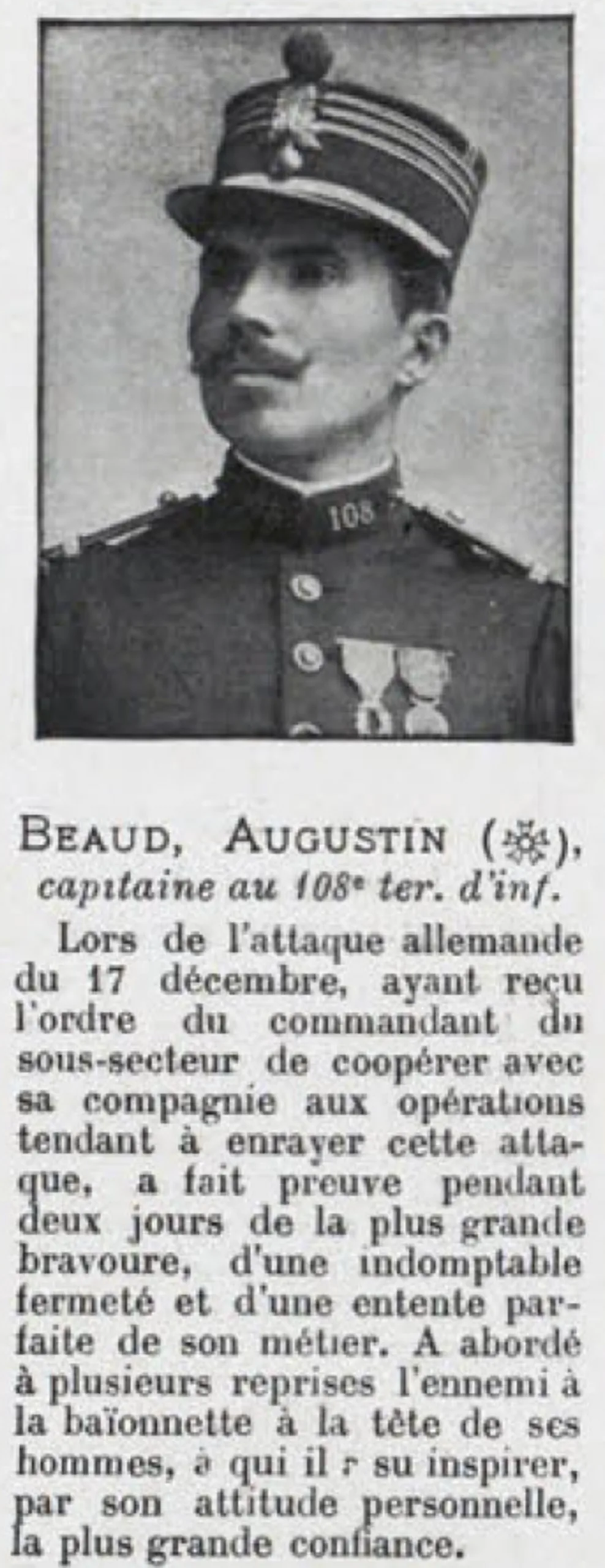 Porträt von Augustin Beaud (1871–1965) – Gedenkseite