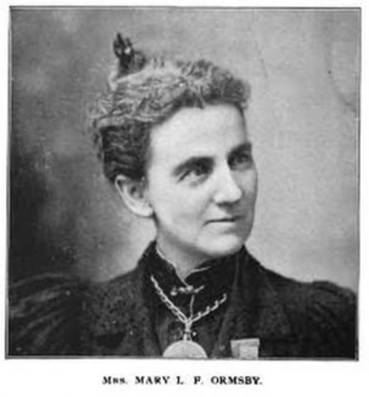 Porträt von Mary L. F. Ormsby (1845–1931) – Gedenkseite
