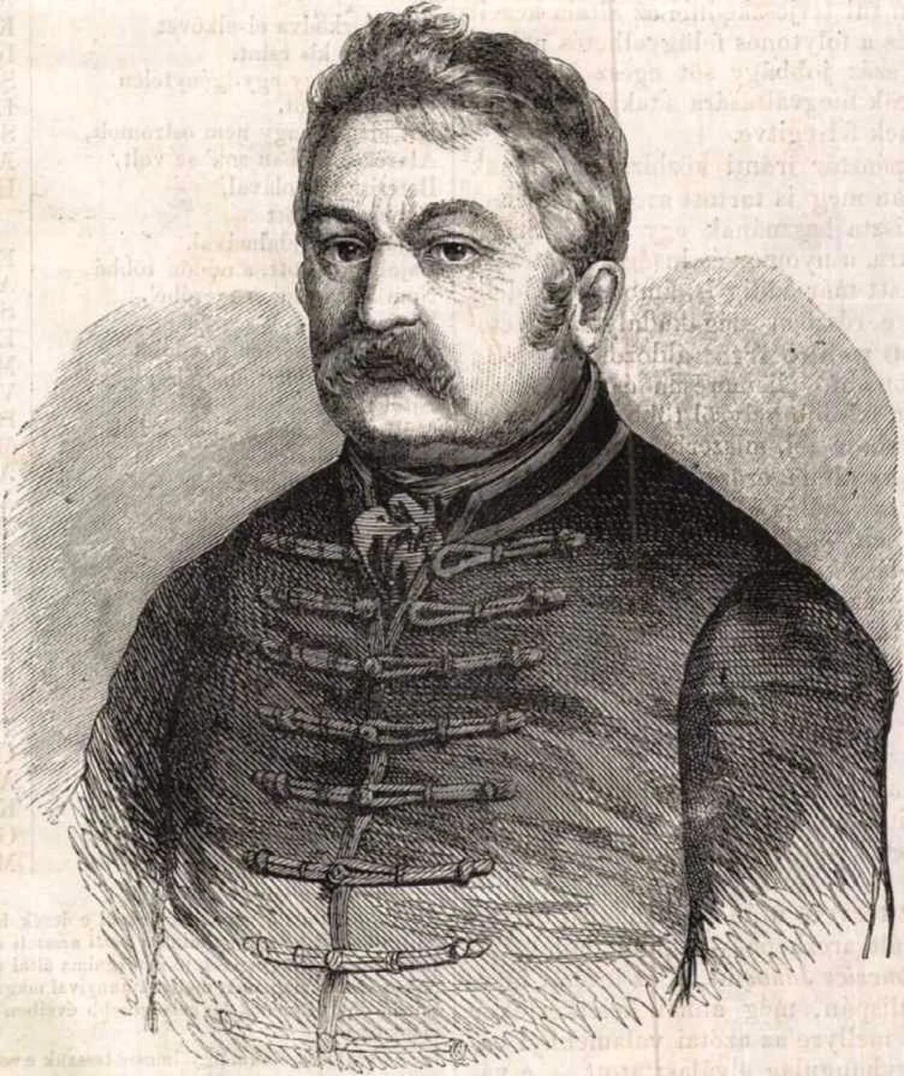 Porträt von János Simontsits (1783–1856) – Gedenkseite