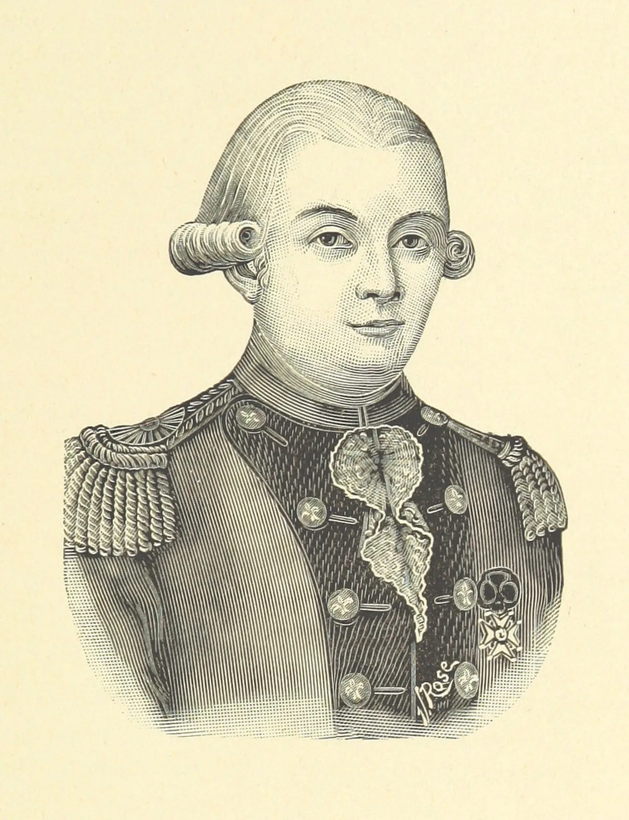Porträt von Charles-Philibert-Marie-Gaston de Lévis-Mirepoix (1753–1794) – Gedenkseite