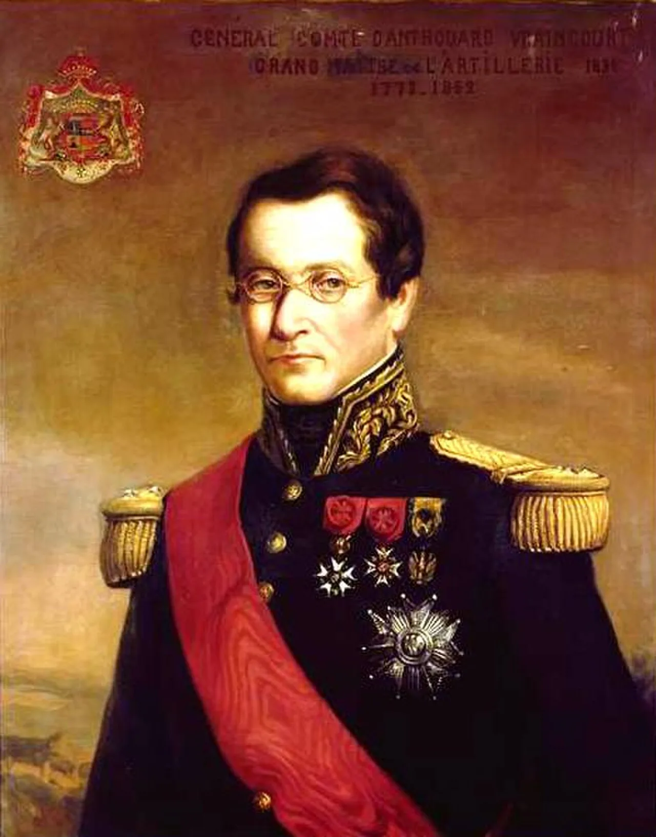 Porträt von Charles Nicolas d’Anthouard de Vraincourt (1773–1852) – Gedenkseite