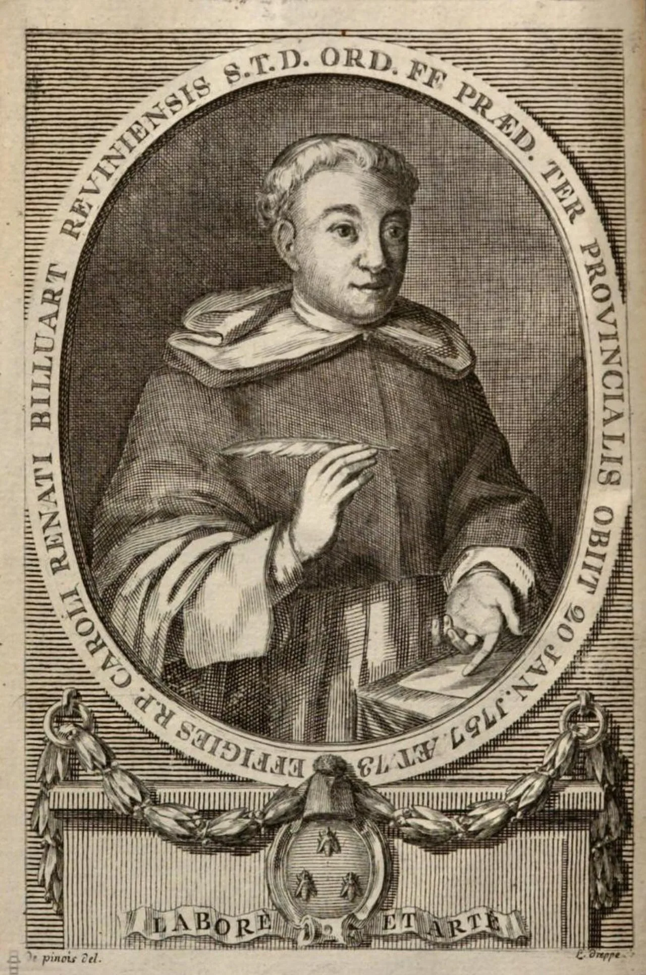 Porträt von Charles René Billuart (1685–1757) – Gedenkseite