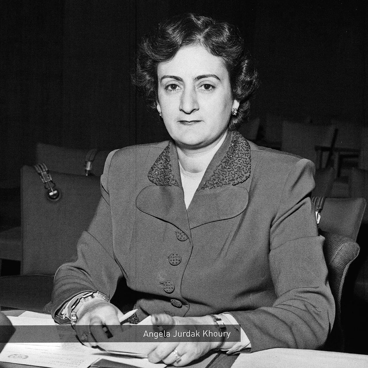 Portrait of Angela Jurdak Khoury (1915–2011) – memorial page