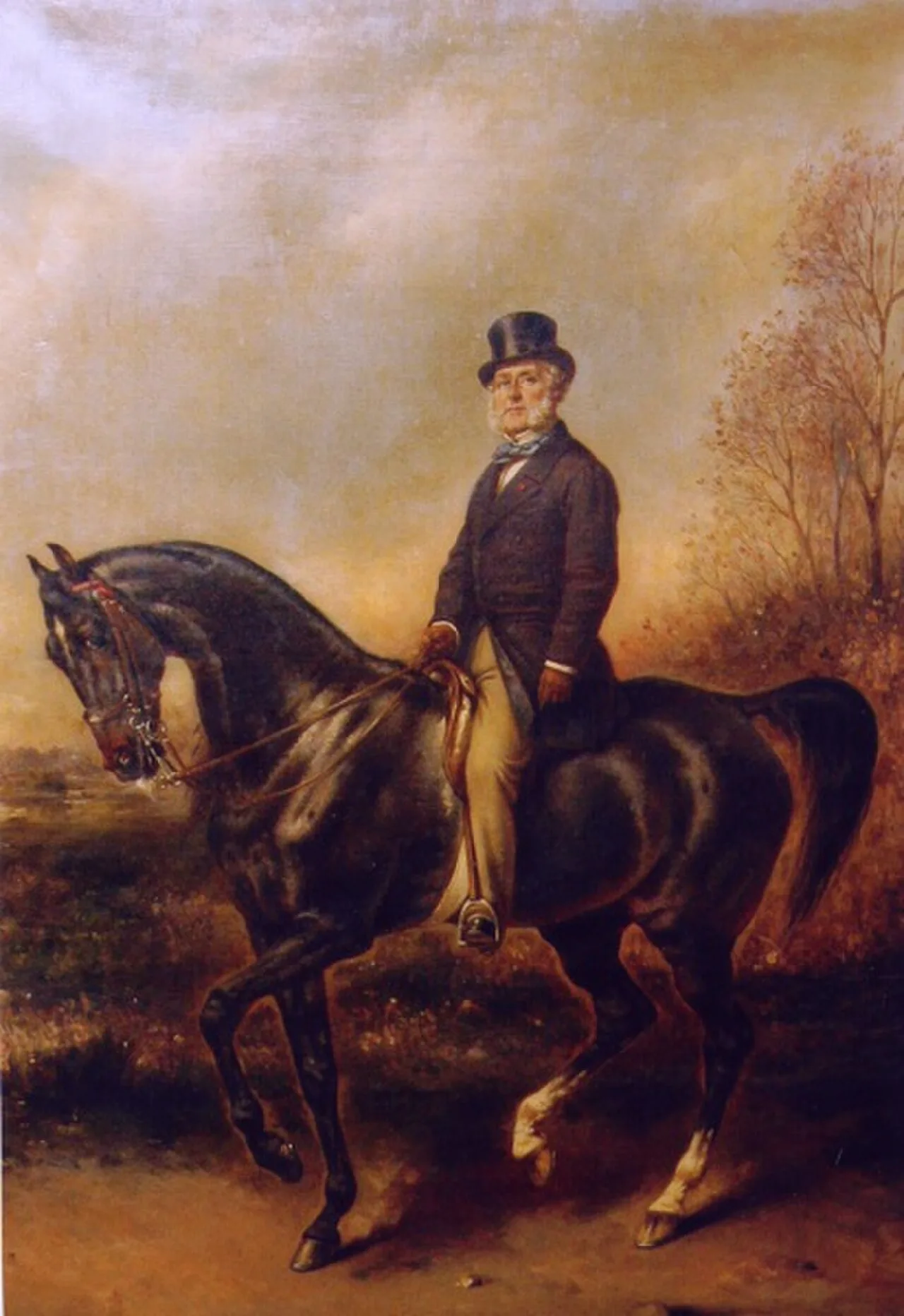Porträt von François Adolphe Akermann (1809–1890) – Gedenkseite