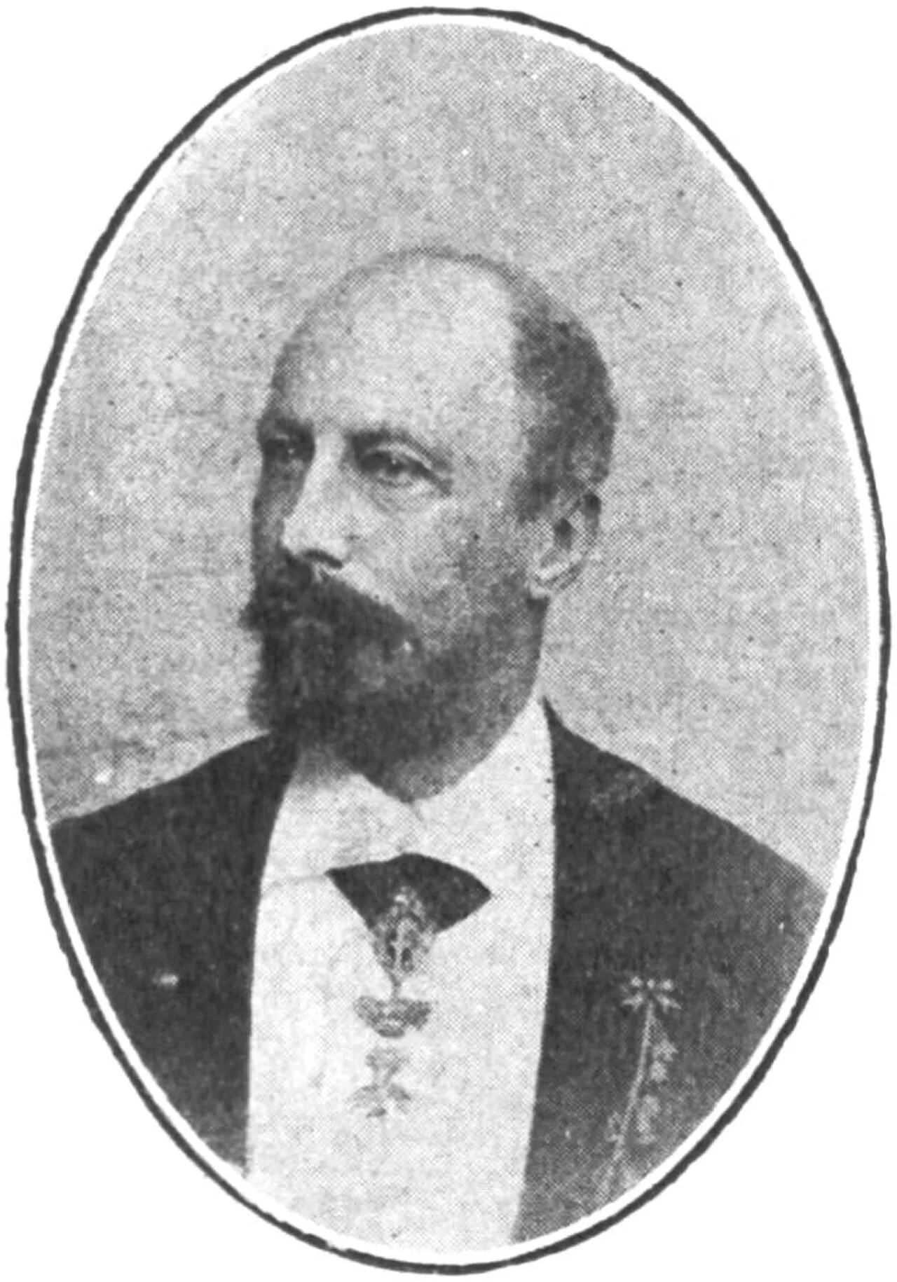 Porträt von Charles Humbert René La Tour du Pin Chambly de la Charce (1834–1924) – Gedenkseite