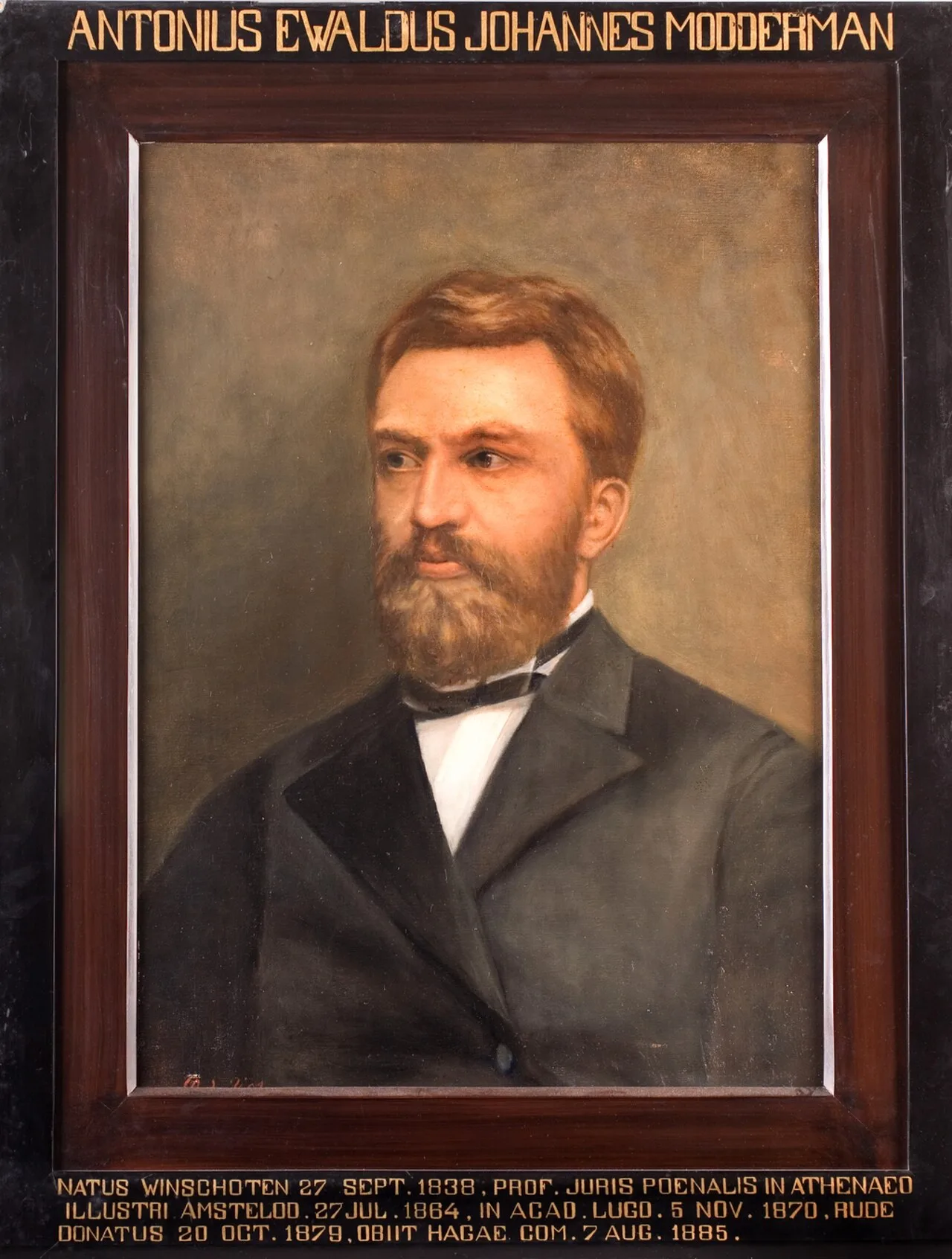 Portrait of Anthony Ewoud Jan Modderman (1838–1885) – memorial page