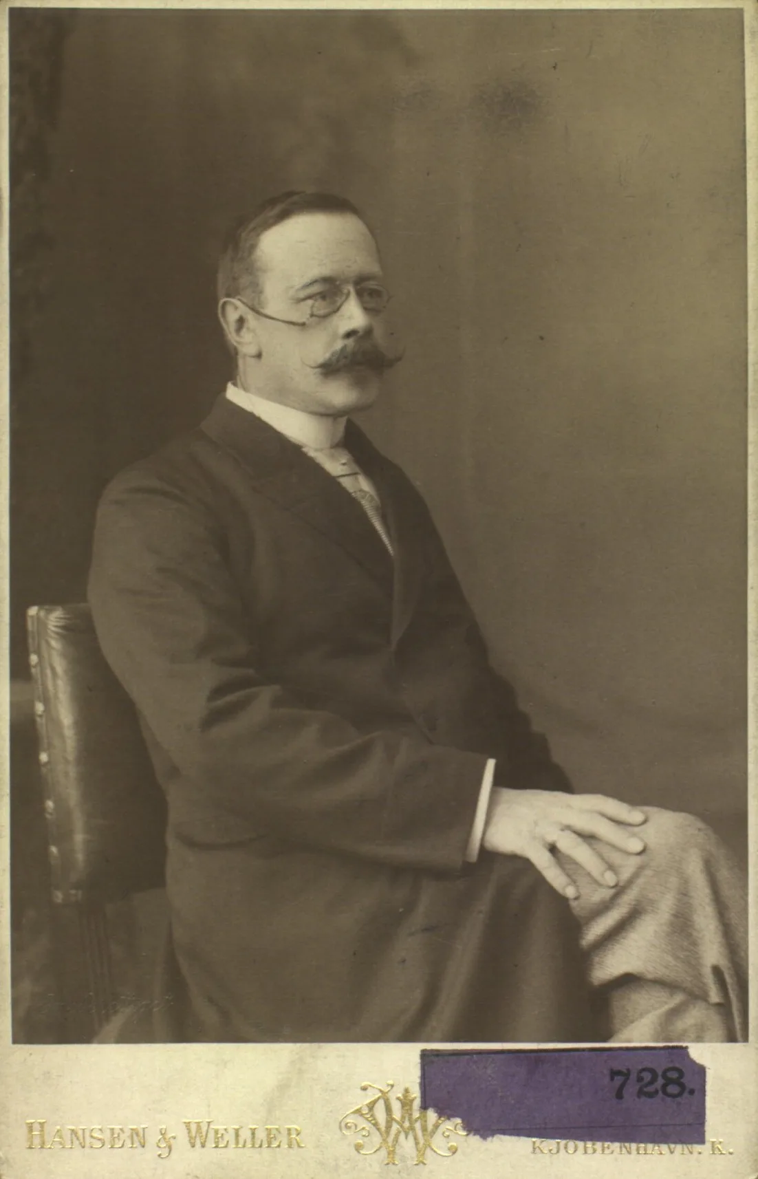 Portrait of Hans Christian Gram (1853–1938) – memorial page
