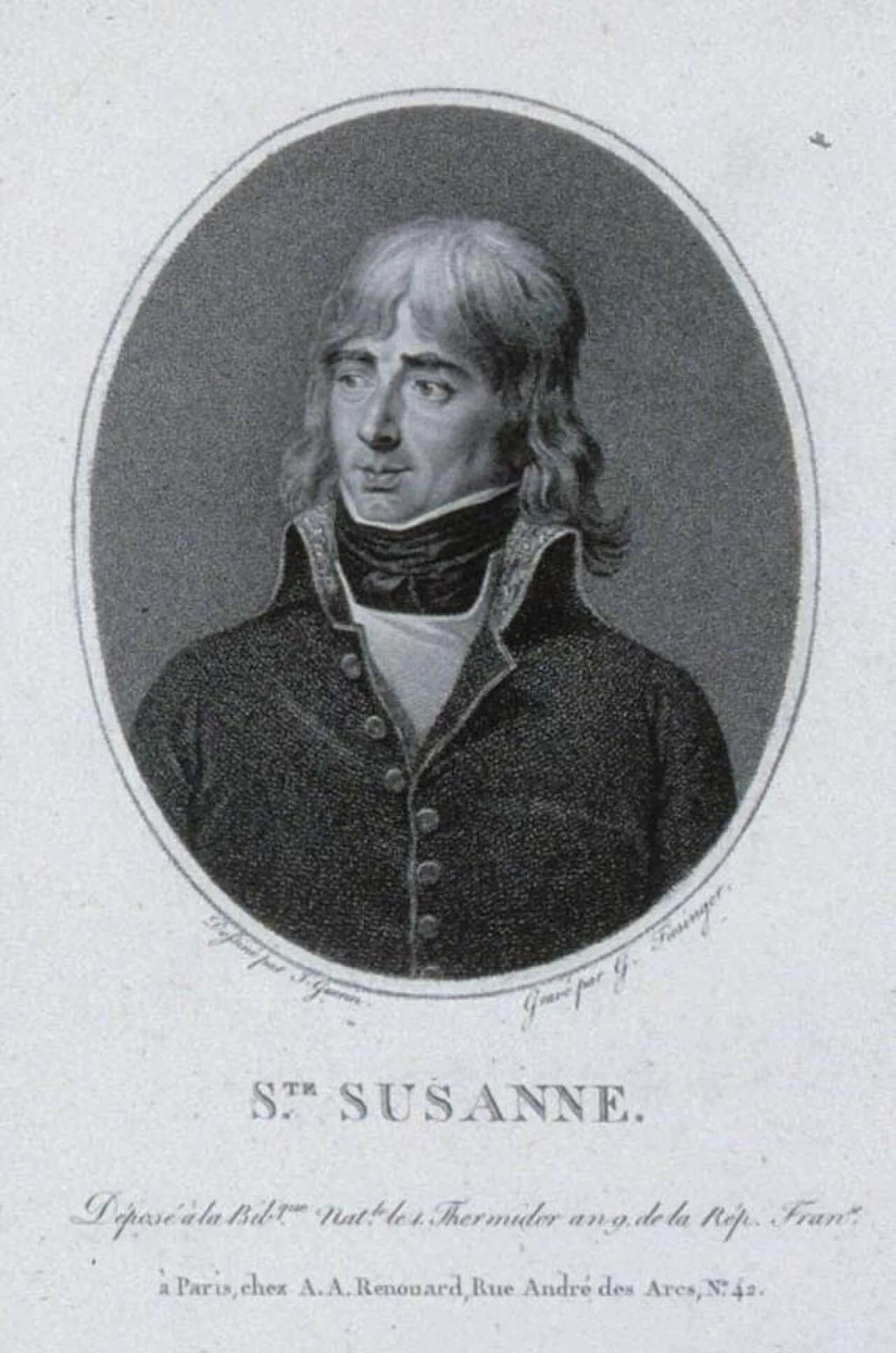 Porträt von Gilles Joseph Martin Bruneteau (1760–1830) – Gedenkseite