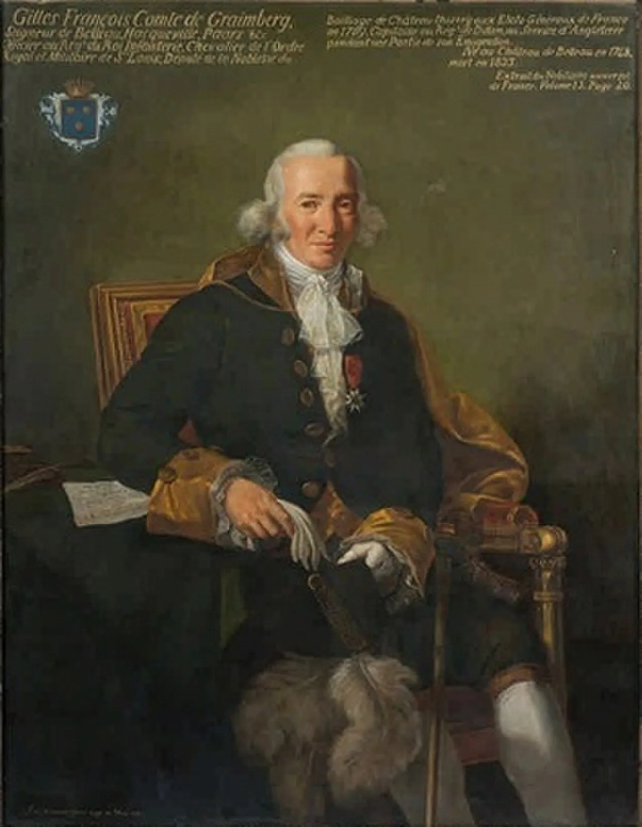 Portrait of Gilles-François de Graimberg de Belleau (1748–1823) – memorial page