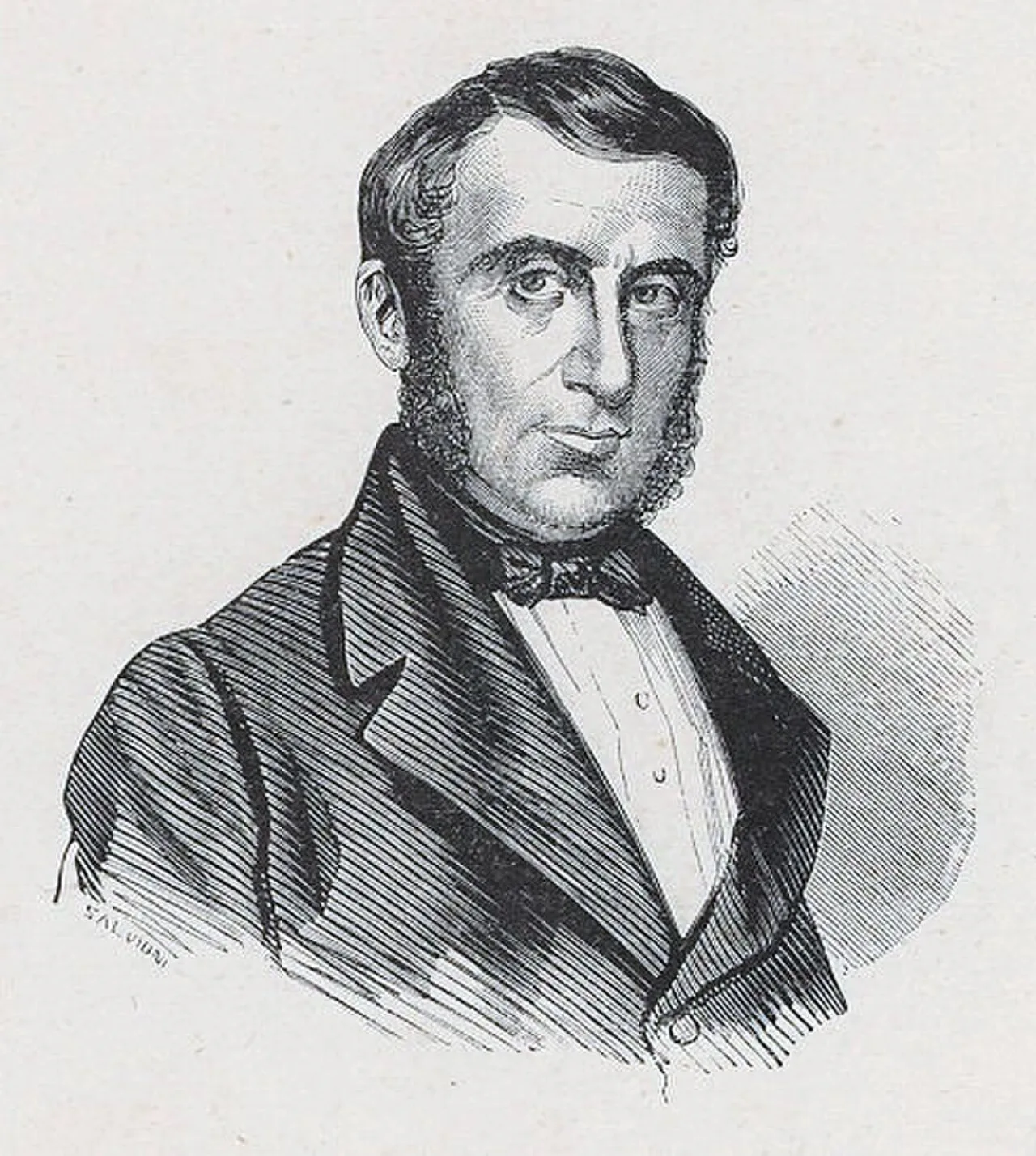 Porträt von Giovanni de Foresta (1799–1872) – Gedenkseite