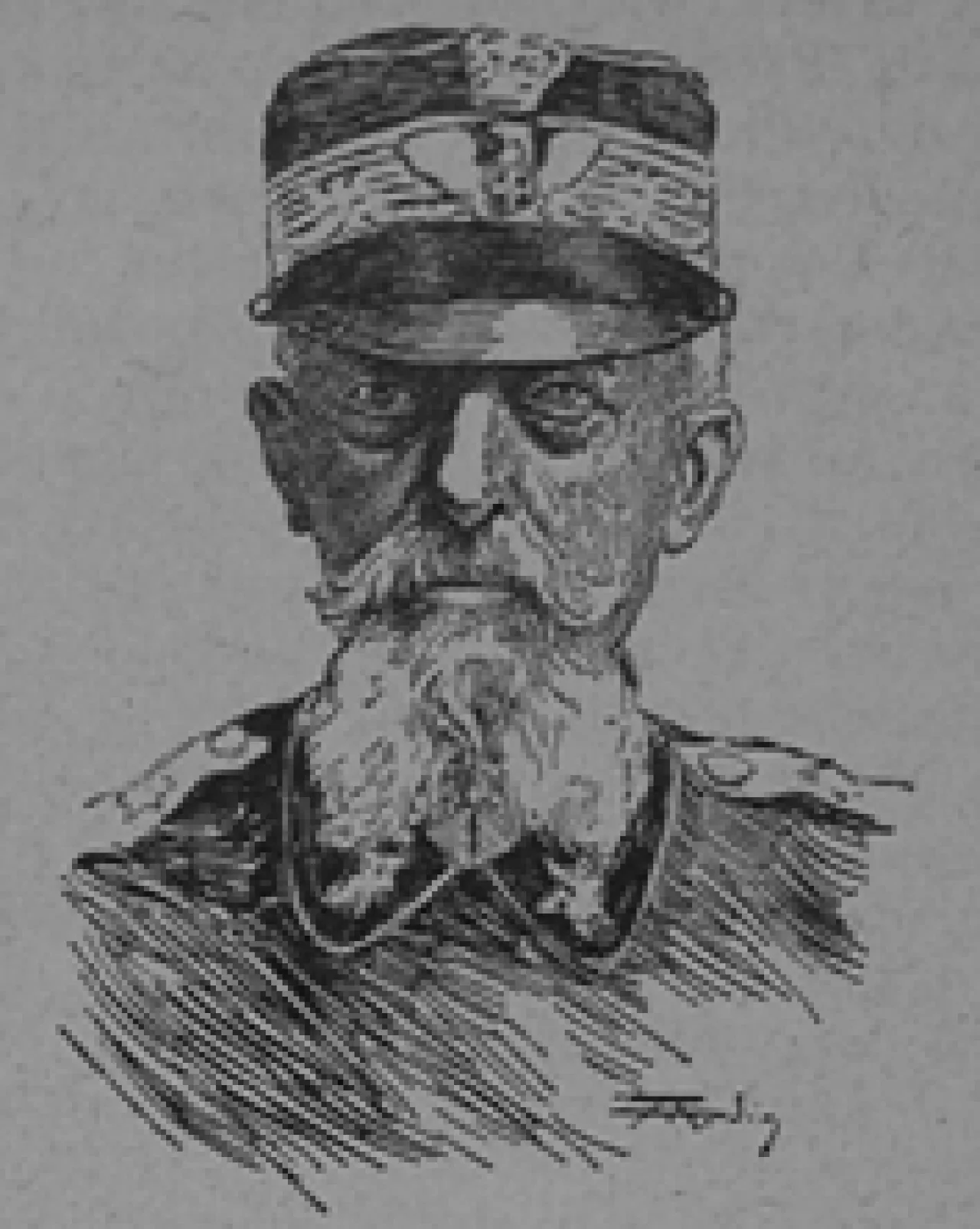Porträt von Giuseppe Gerbaix de Sonnaz (1828–1905) – Gedenkseite