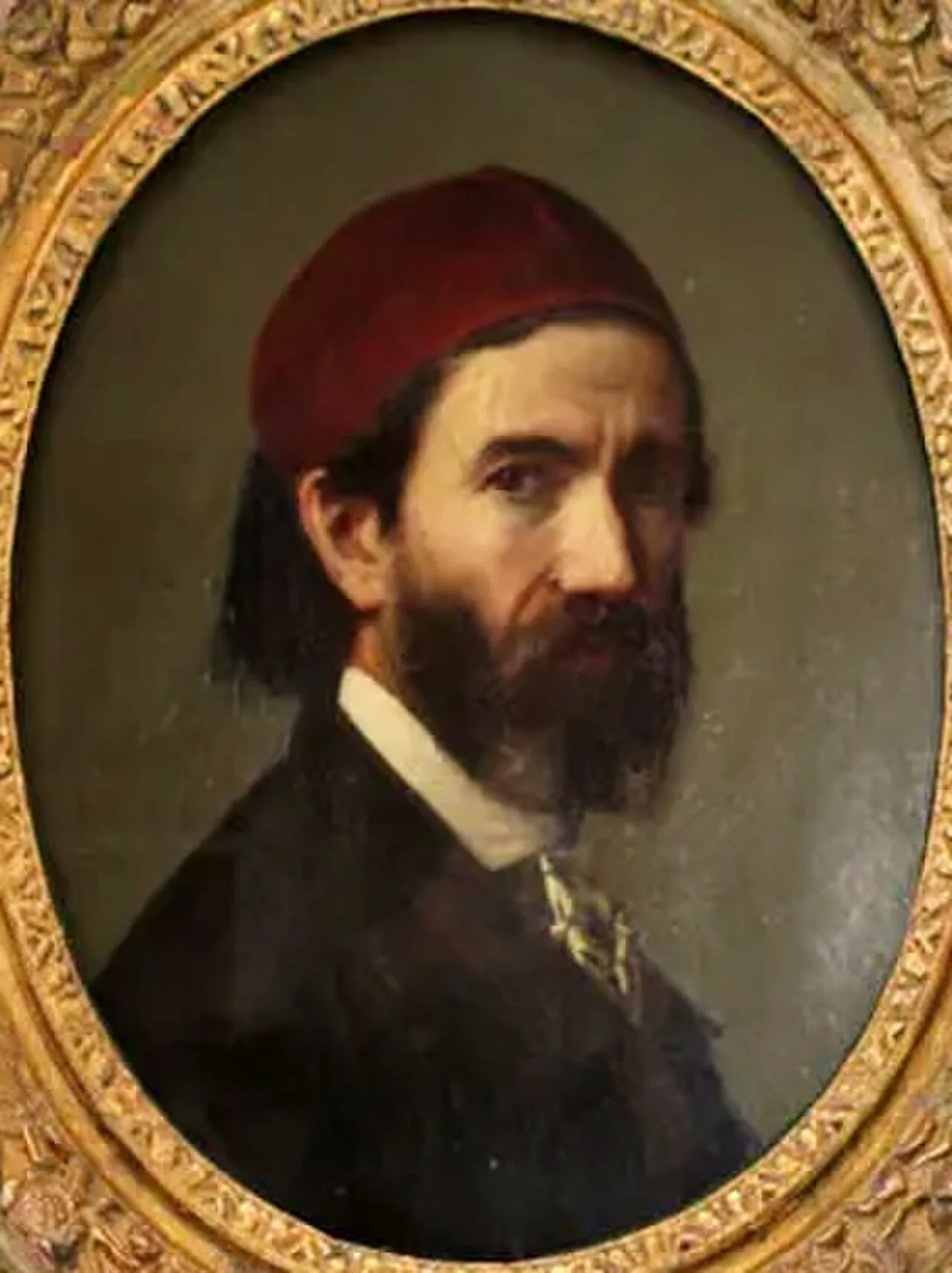 Porträt von Giuseppe Mancinelli (1813–1875) – Gedenkseite