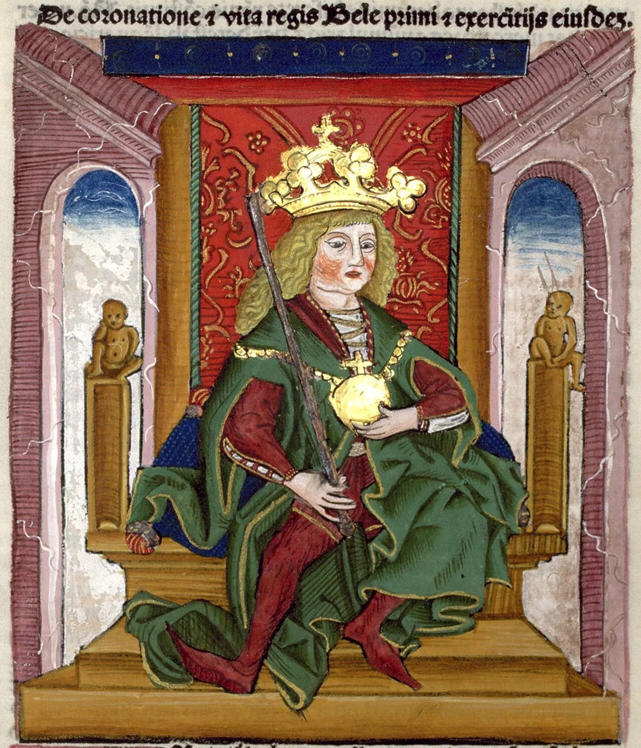 Porträt von Béla I. (1016–1063) – Gedenkseite