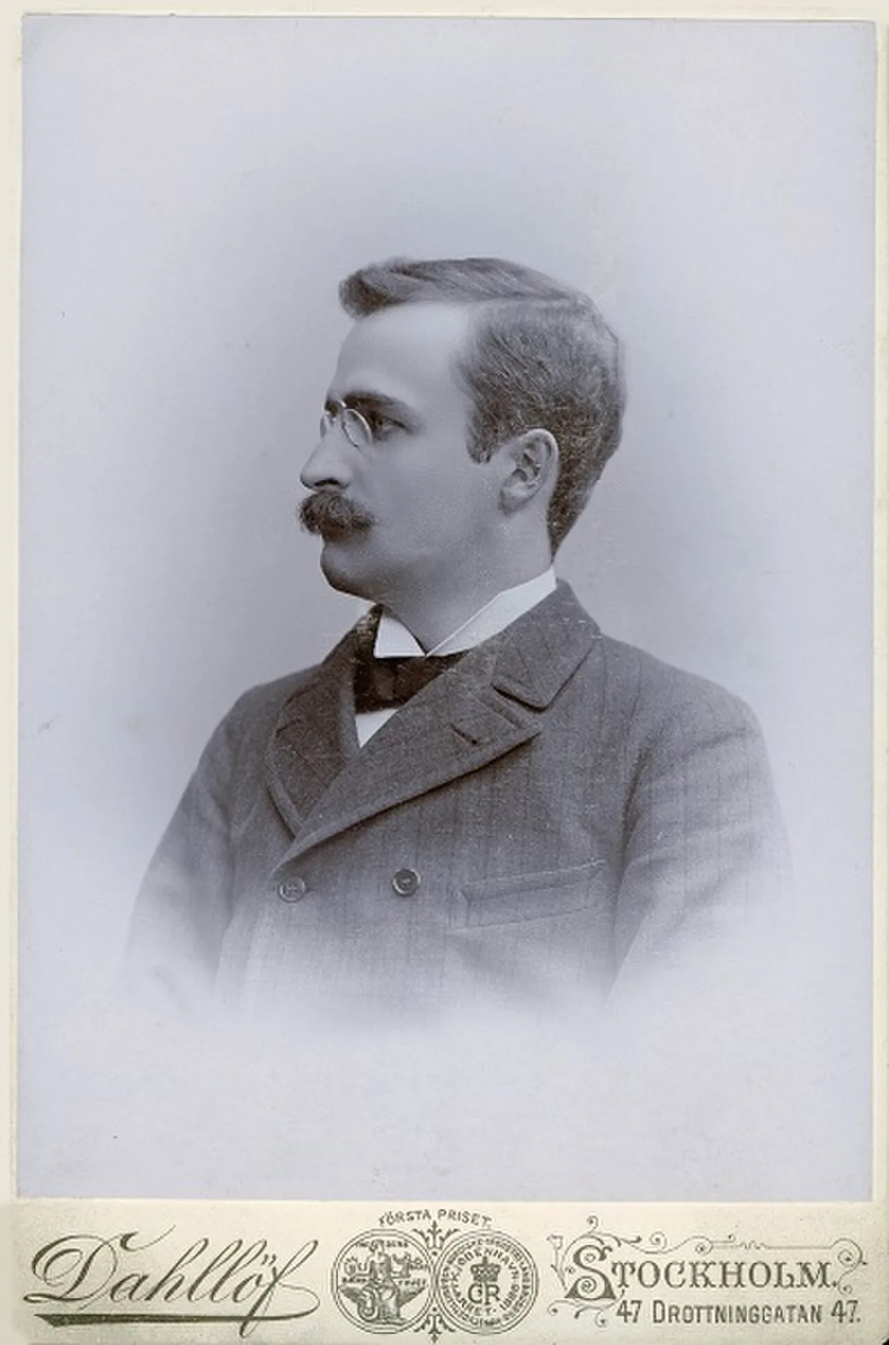 Porträt von Gustaf Nordenskiöld (1868–1895) – Gedenkseite