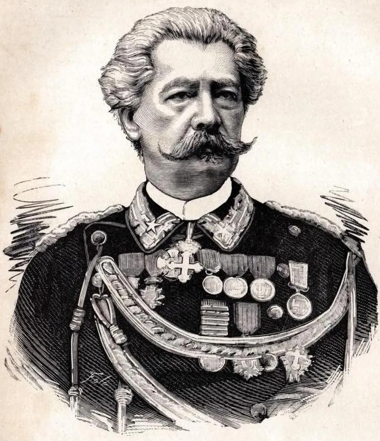Porträt von Gustavo Mazè de la Roche (1824–1886) – Gedenkseite