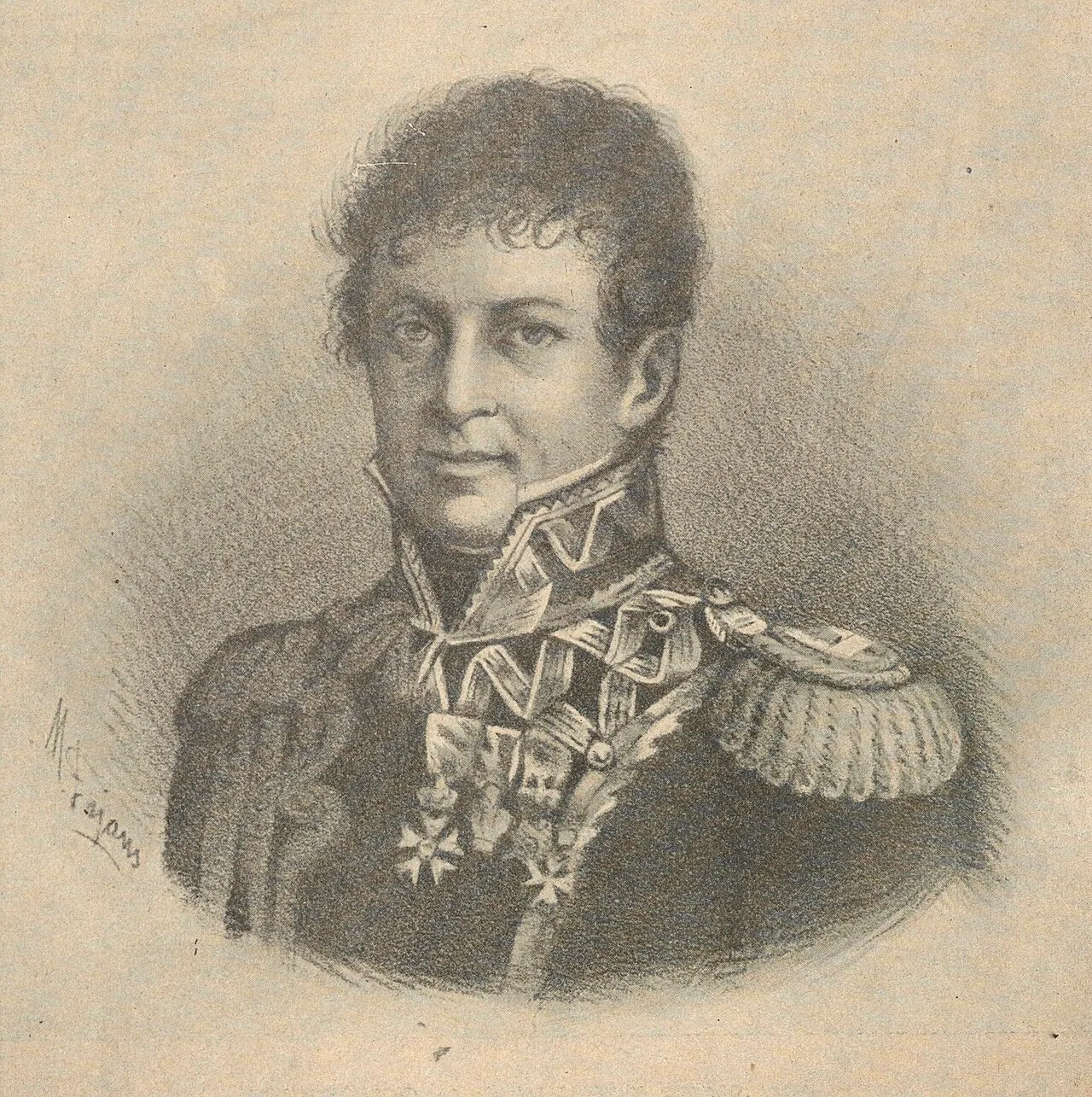 Porträt von Józef Kossakowski (1771–1840) – Gedenkseite
