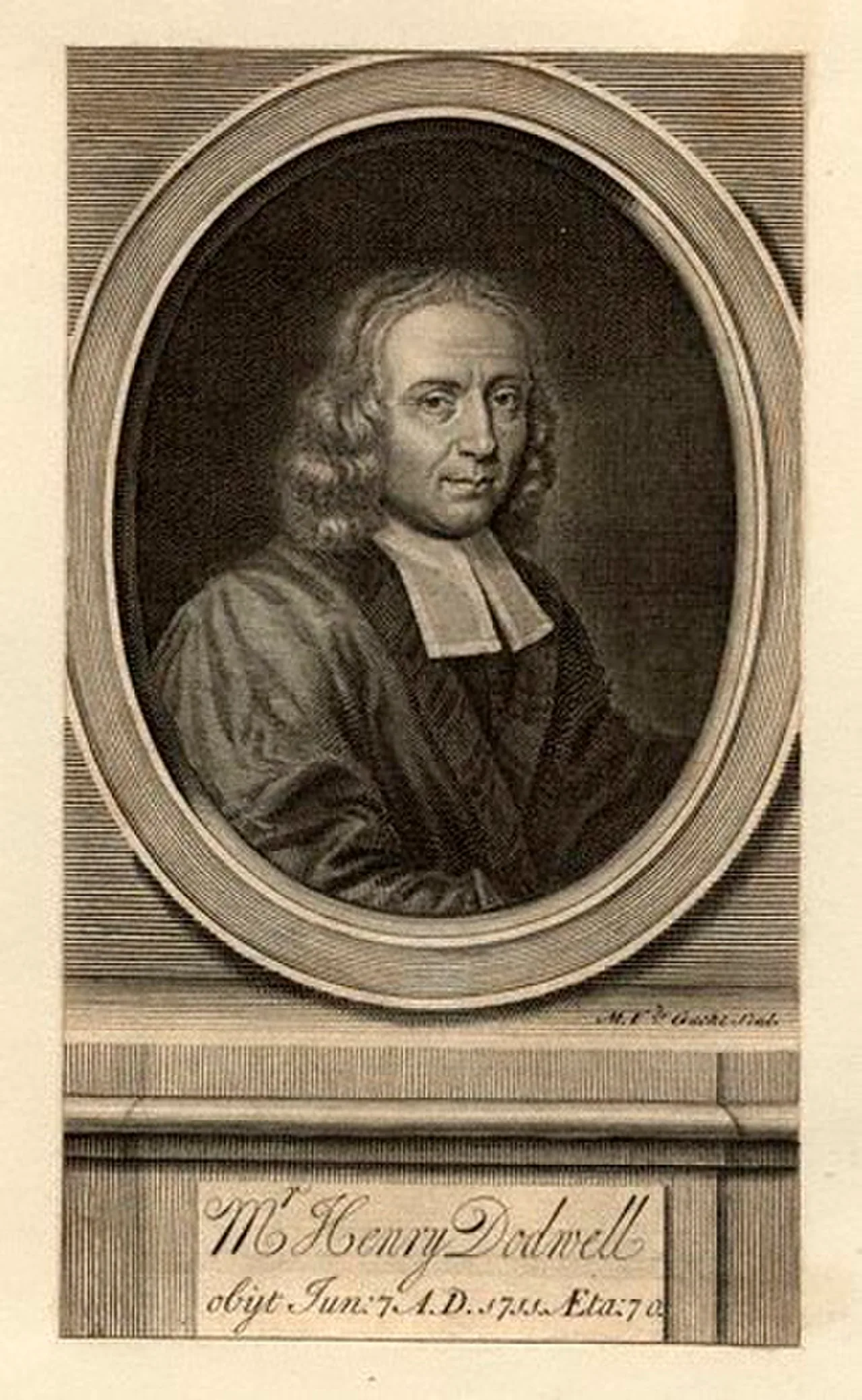Porträt von Henry Dodwell (1641–1711) – Gedenkseite