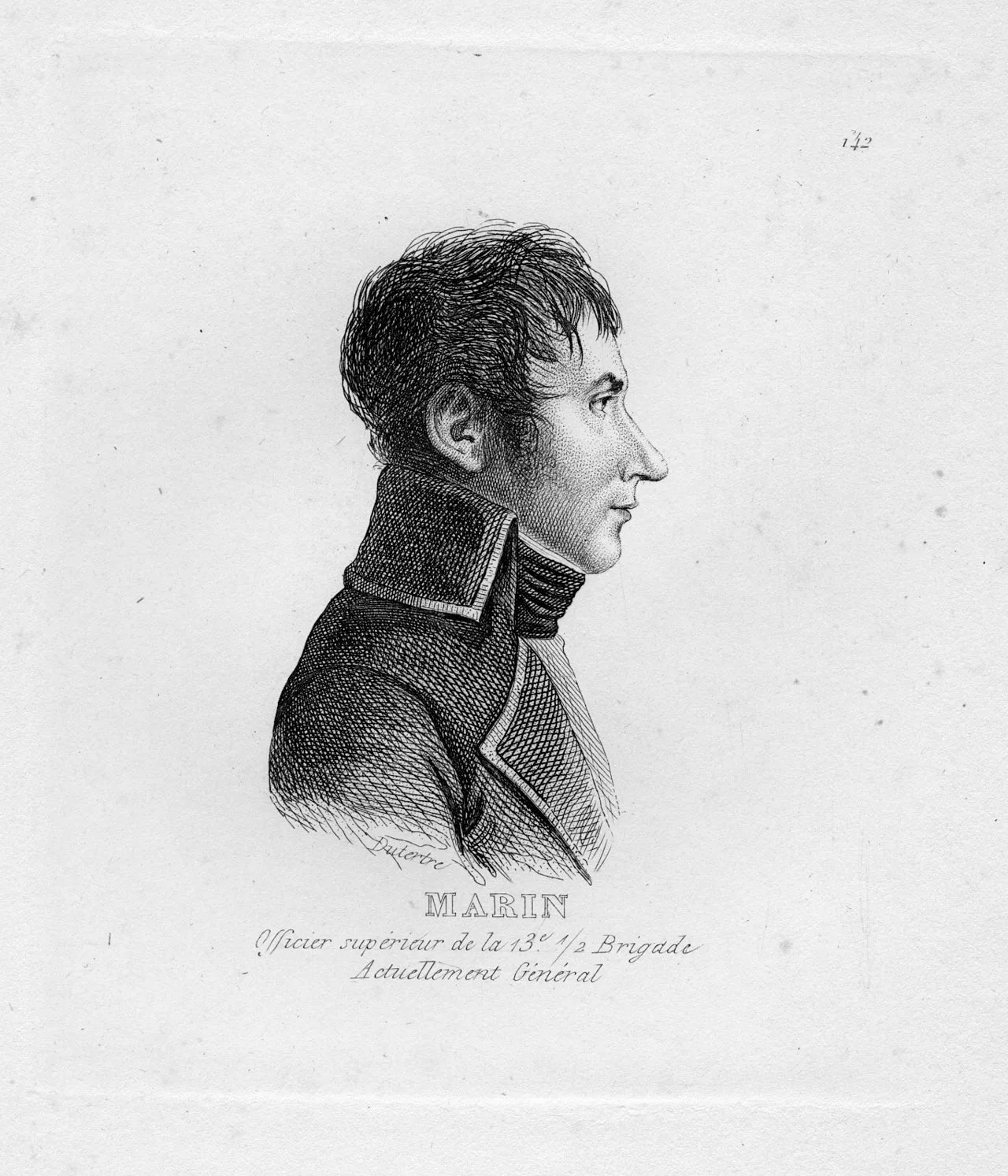 Porträt von Jacques-Barthélémy Marin (1772–1848) – Gedenkseite