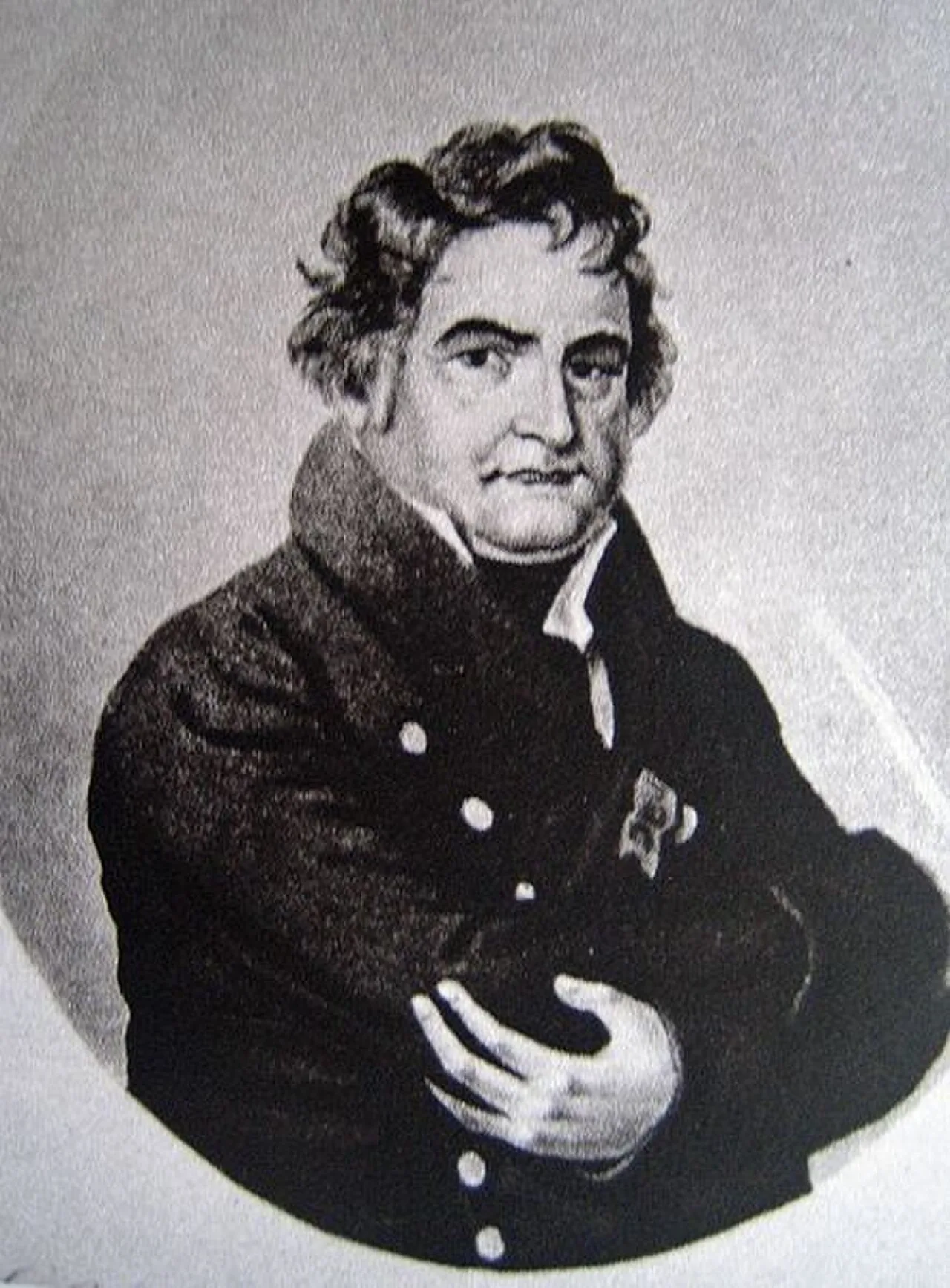 Porträt von Jacques Alexandre François Allix de Vaux (1776–1836) – Gedenkseite
