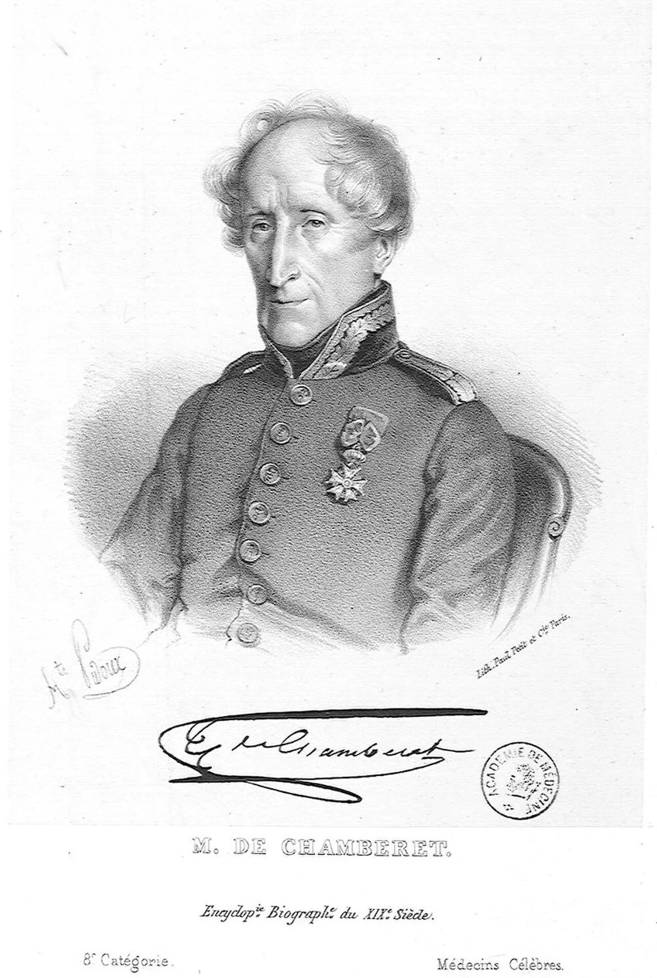 Portrait of Jean Baptiste Joseph Anne César Tyrbas Chamberet (1779–1870) – memorial page