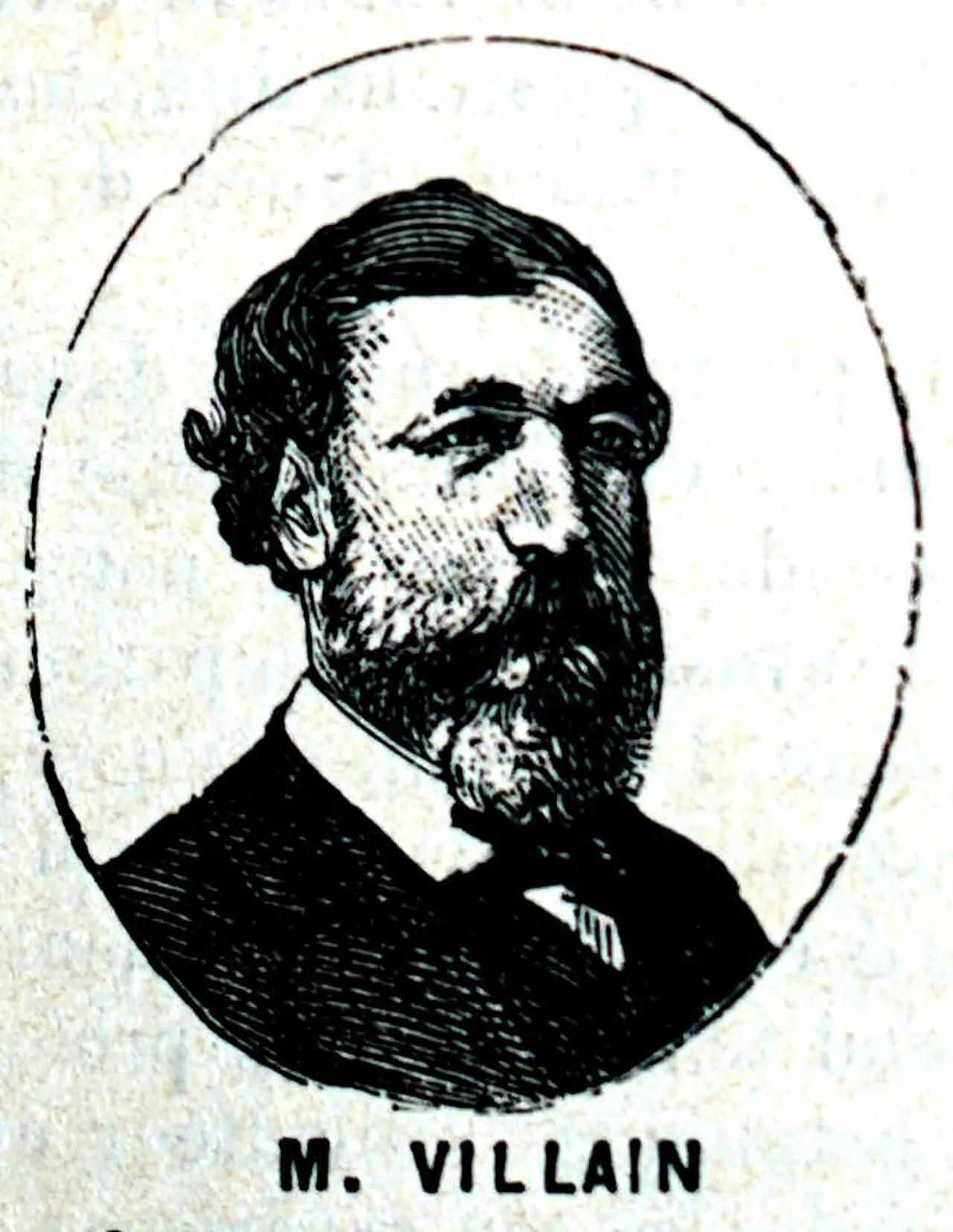 Porträt von Jean Louis Henri Villain (1819–1886) – Gedenkseite