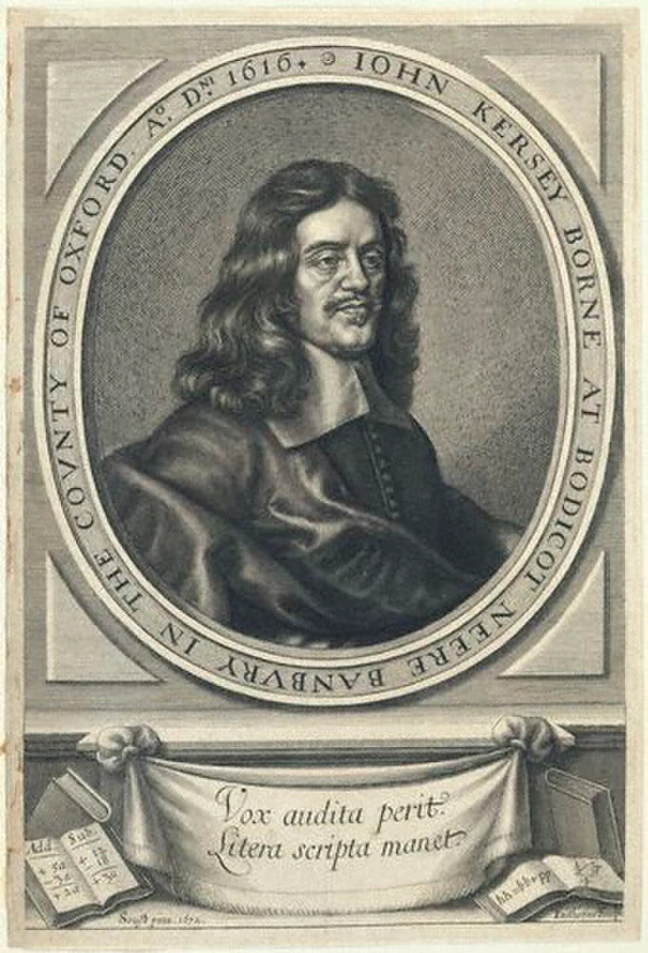 Portrait of John Kersey (1616–1677) – memorial page