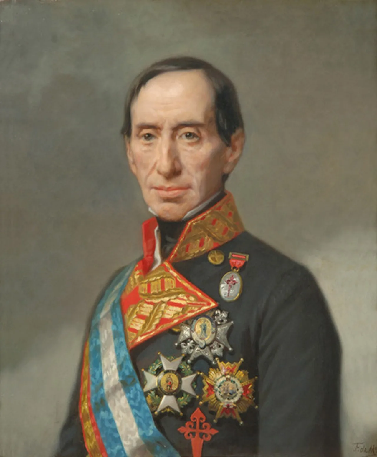 Porträt von José Manuel de Goyeneche, 1st Count of Guaqui (1776–1846) – Gedenkseite