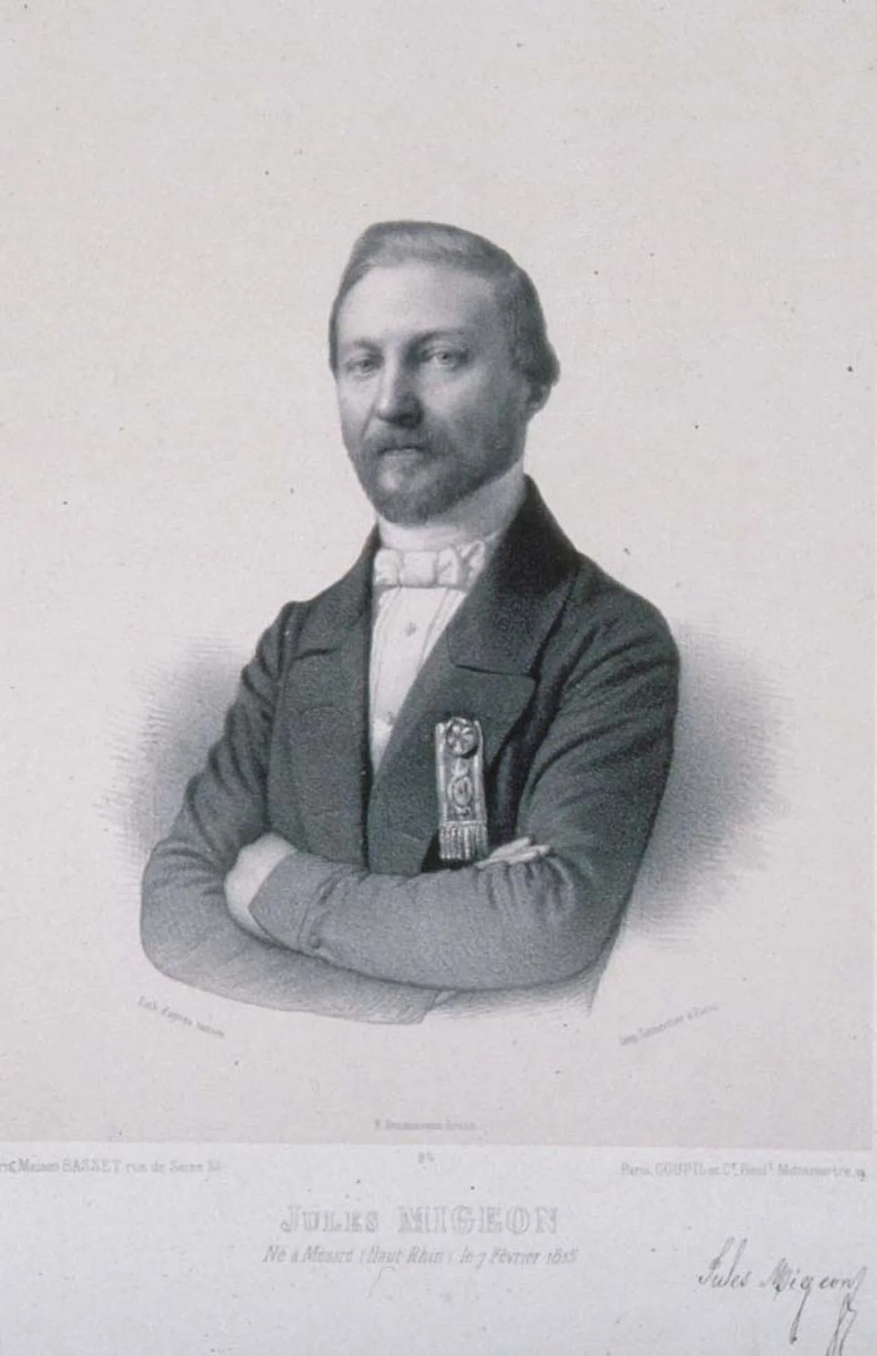 Porträt von Jules Migeon (1815–1868) – Gedenkseite