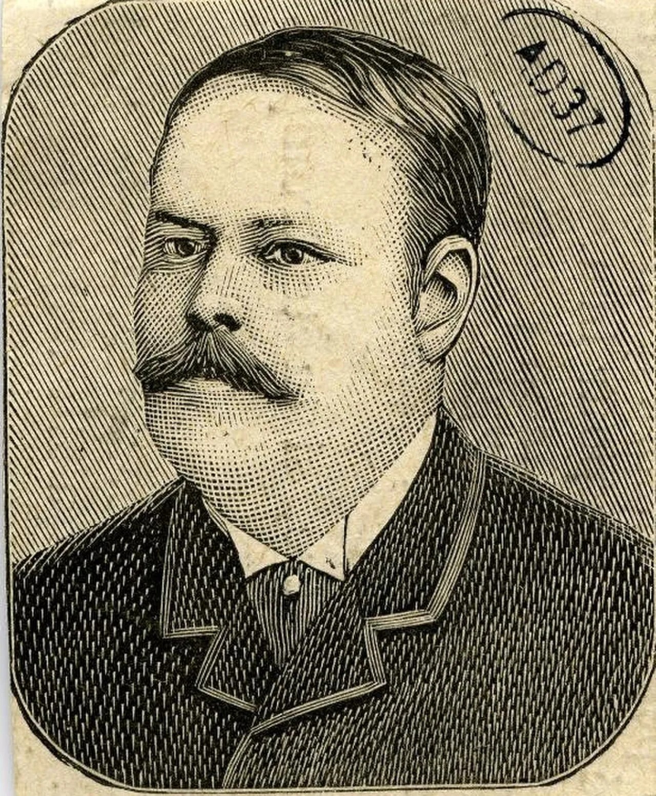Porträt von Louis-Virgile-Raoul du Saussay (1846–1932) – Gedenkseite
