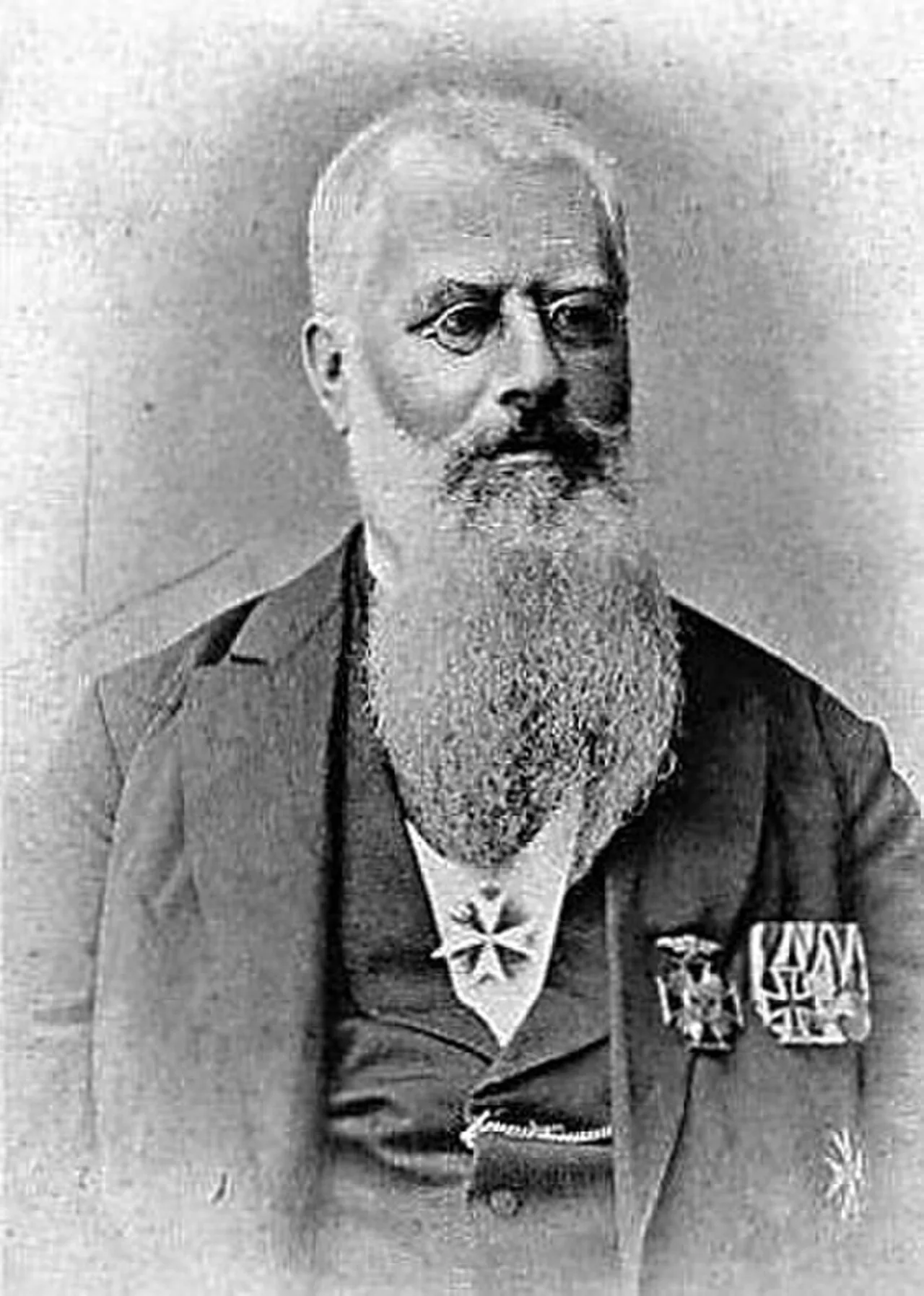 Porträt von Lucas Friedrich Julius Dominikus von Heyden (1838–1915) – Gedenkseite