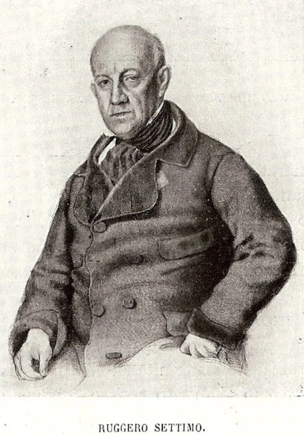 Porträt von Ruggero Settimo (1778–1863) – Gedenkseite