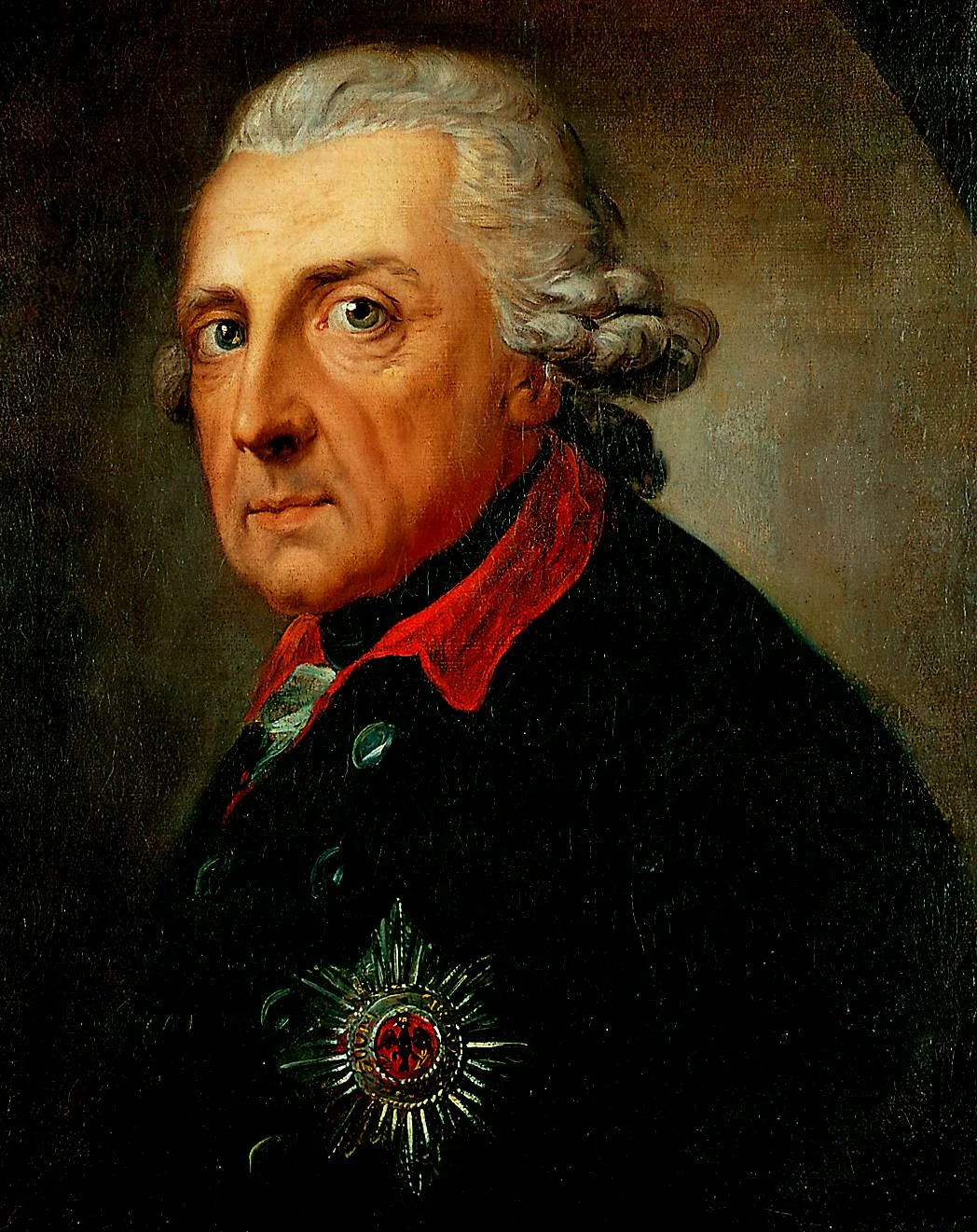 Porträt von Friedrich II. von Preußen (1712–1786) – Gedenkseite