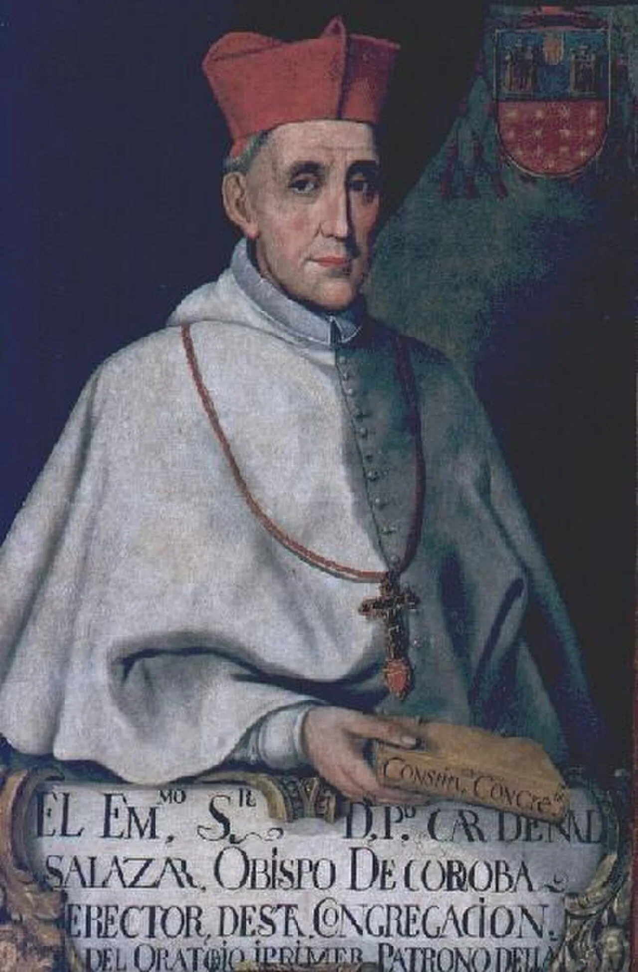 Porträt von Pedro de Salazar Gutiérrez de Toledo (1630–1706) – Gedenkseite